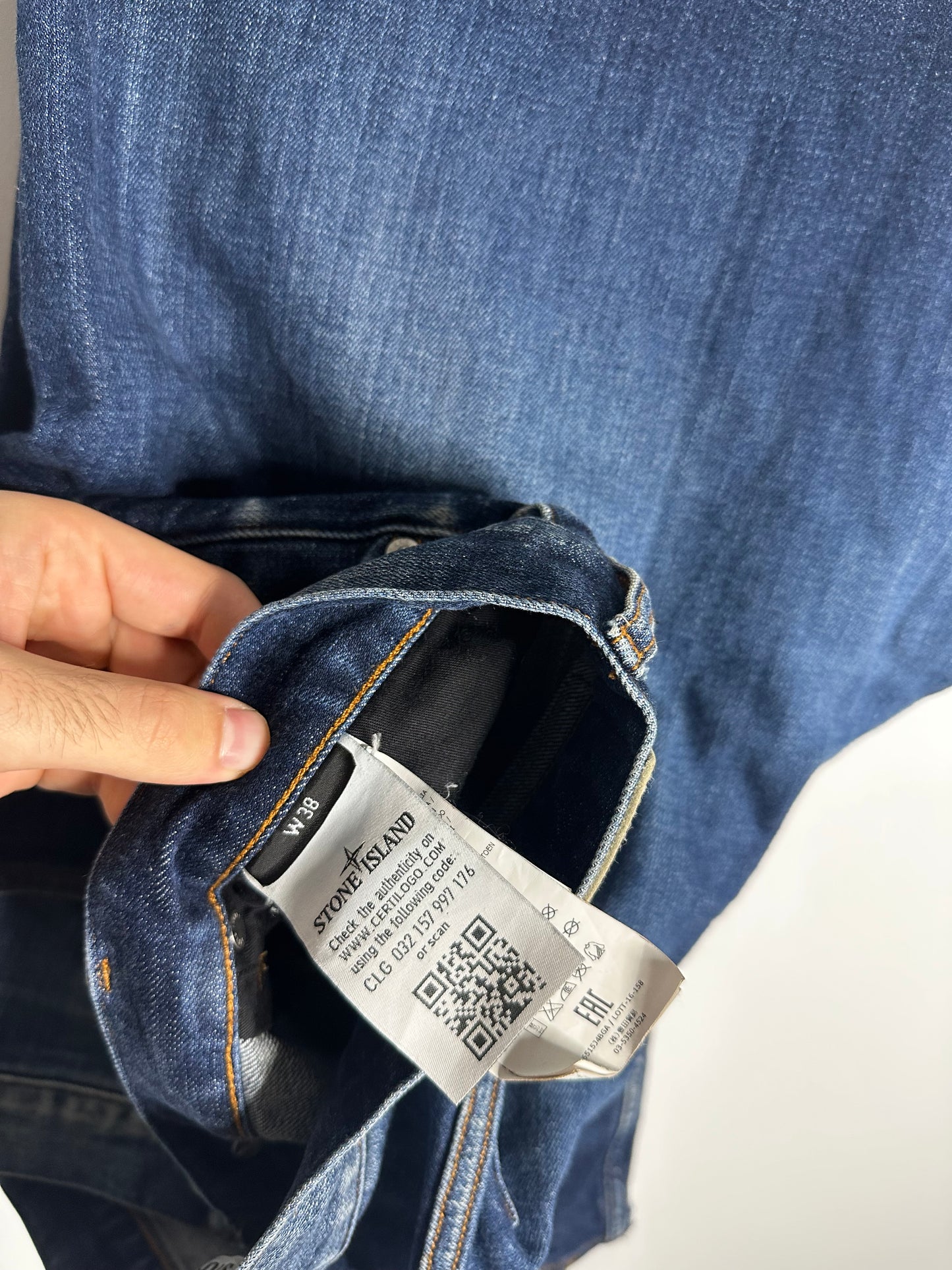 Stone Island Denim Blue Jeans - 38 Waist / 34 Leg