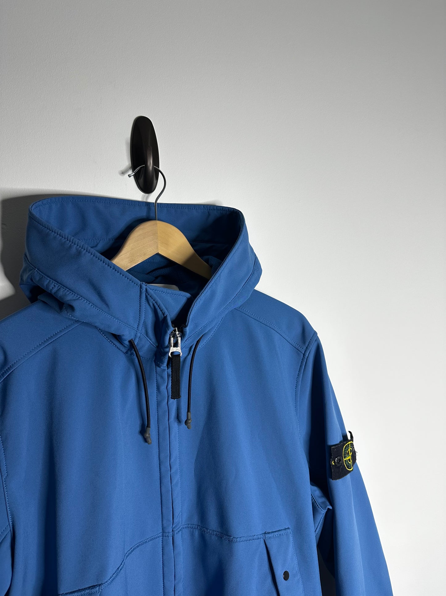 Stone Island Light Blue Soft Shell - R Jacket - Extra Large