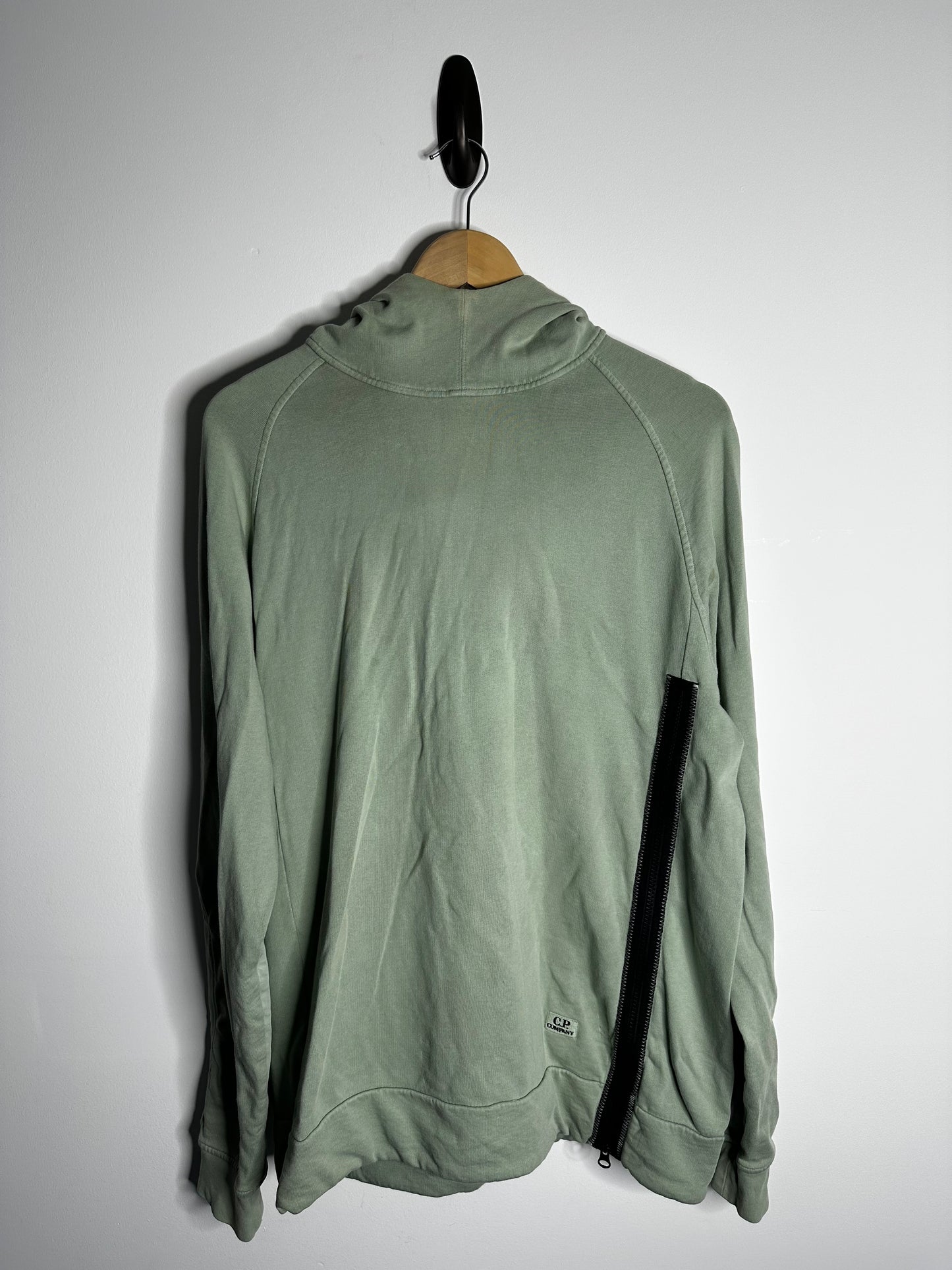 C.P. Company Green Pull Over Goggle Hoodie - Large