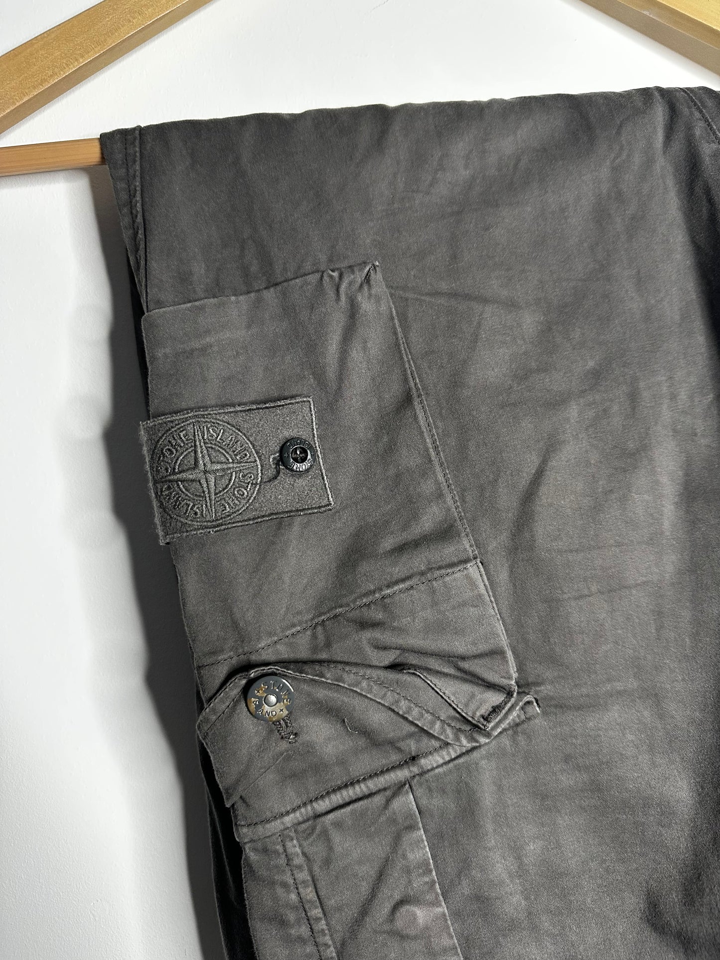 Stone Island Grey Ghost Cargo Trousers - 32" Waist