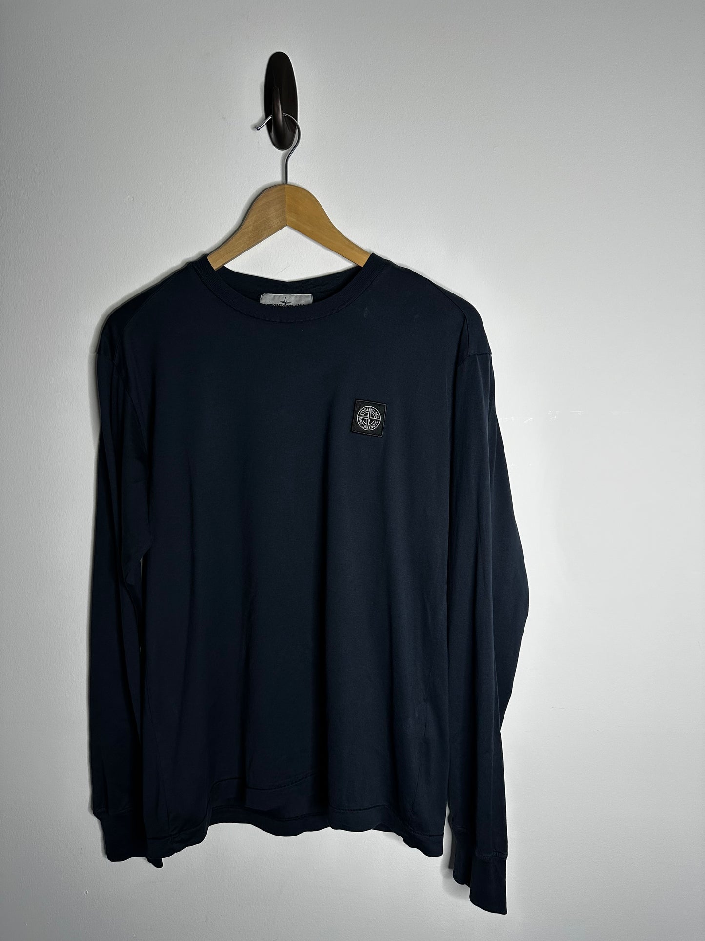 Stone Island Navy Long Sleeve T - Shirt - Medium
