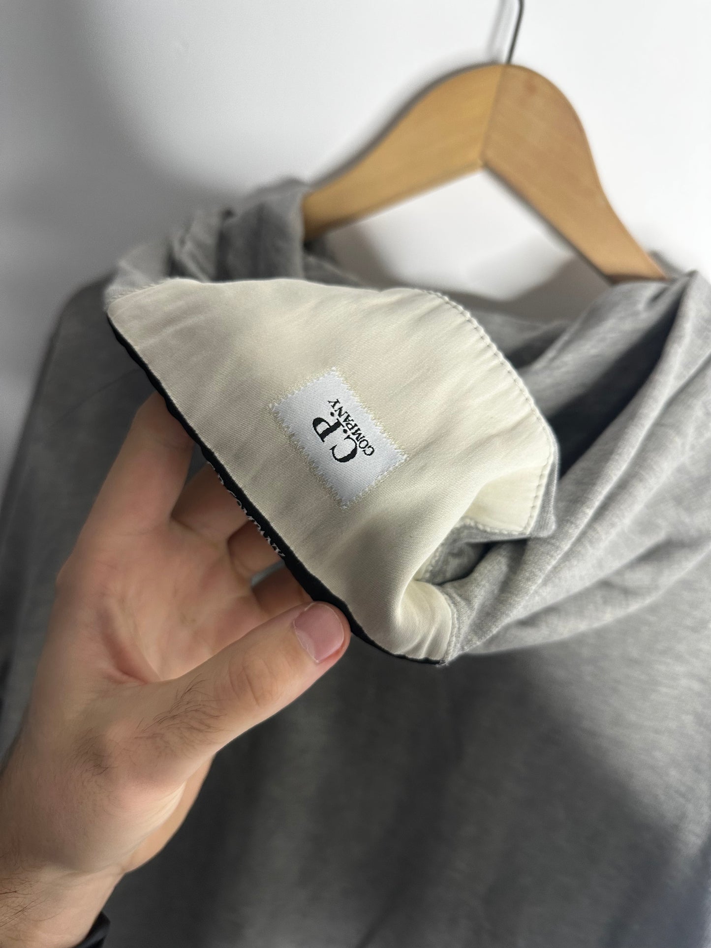 C.P. Company Grey Full Zip Hoodie - Medium