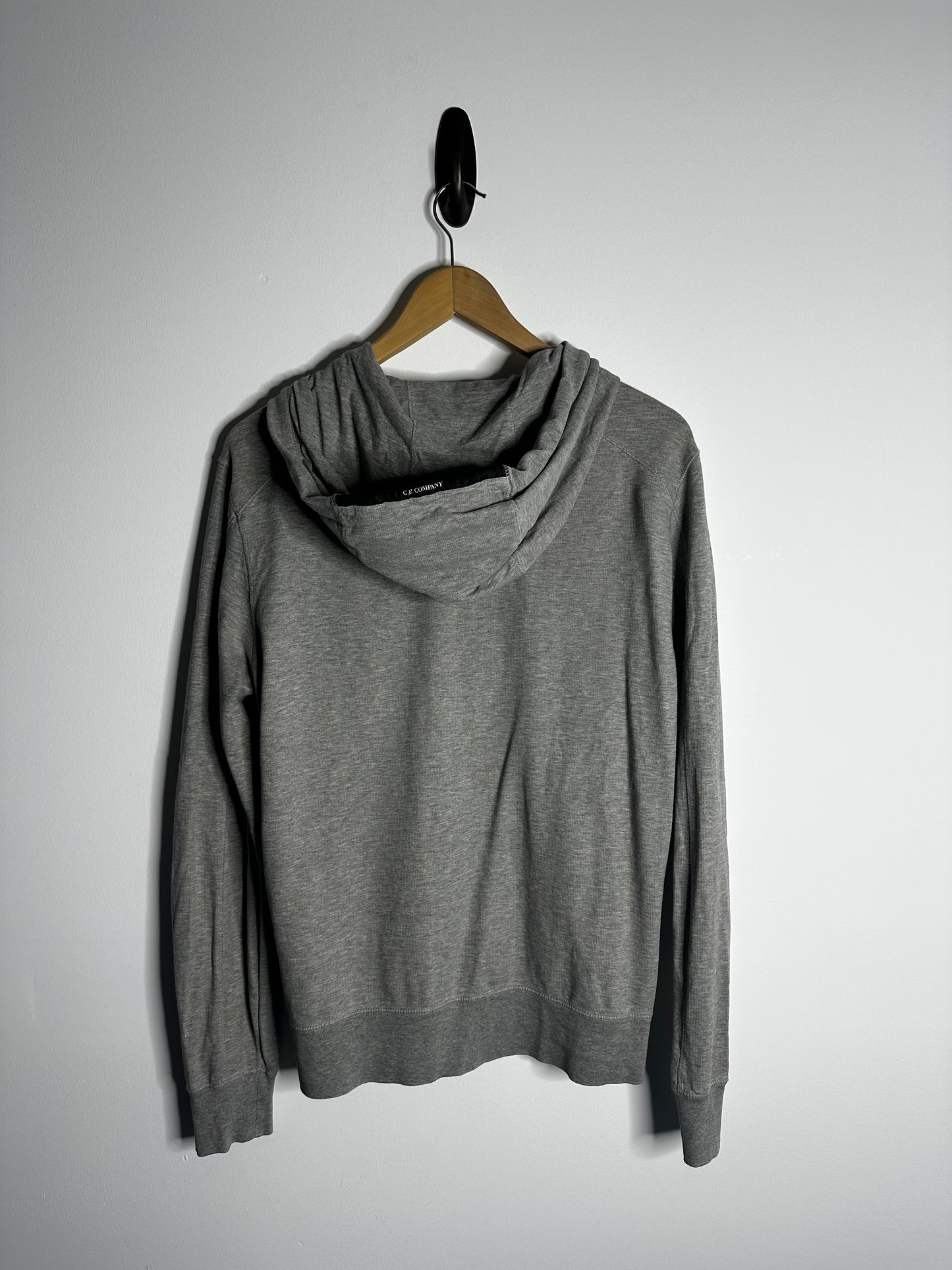 C.P. Company Grey Full Zip Hoodie - Medium