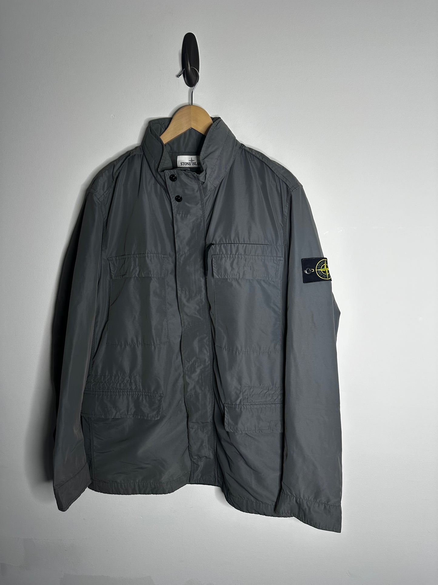 Stone Island Grey Micro Reps Field Jacket - XXL