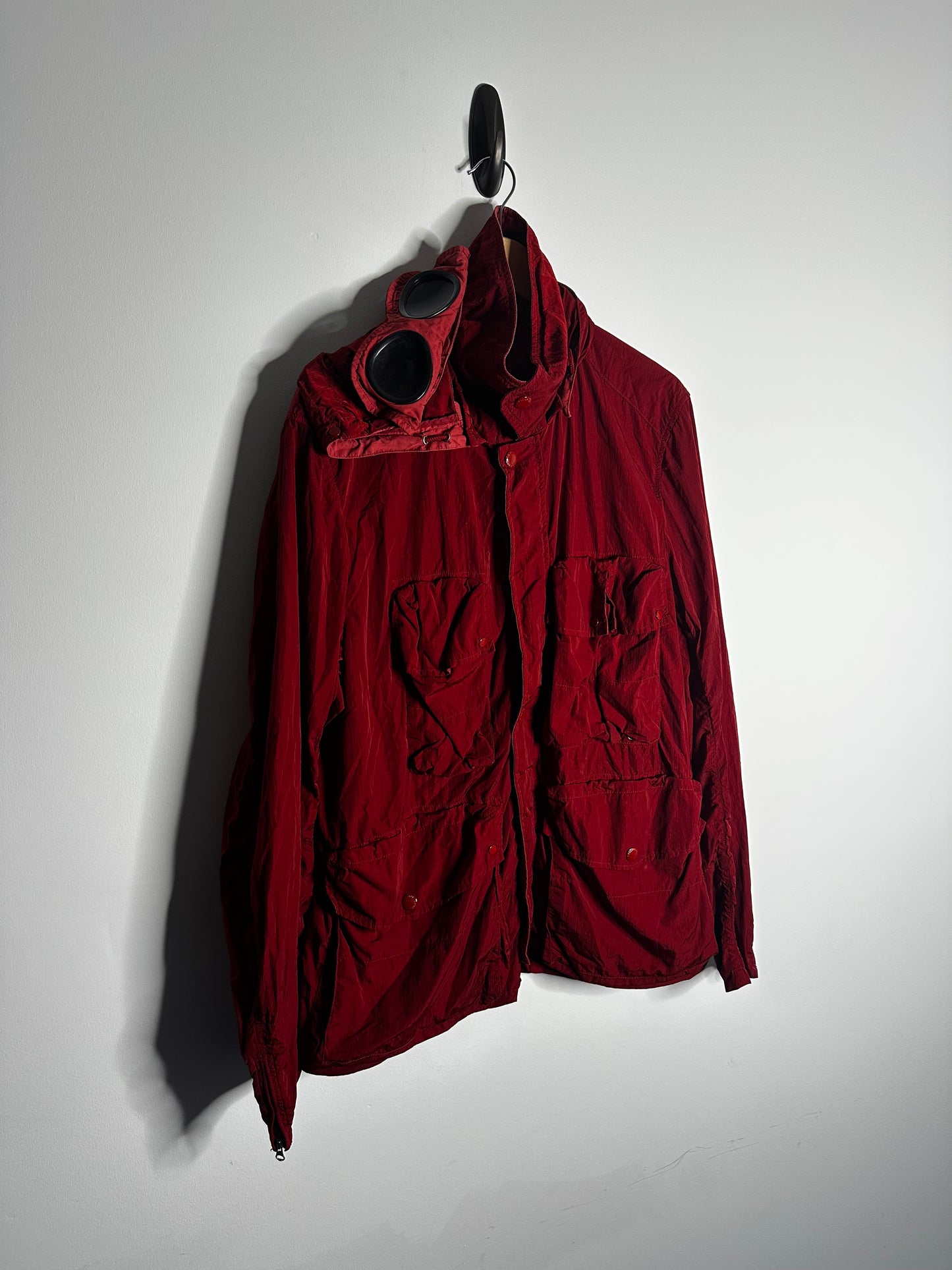C.P. Company Red Multi Pocket Goggle Jacket - XXXL