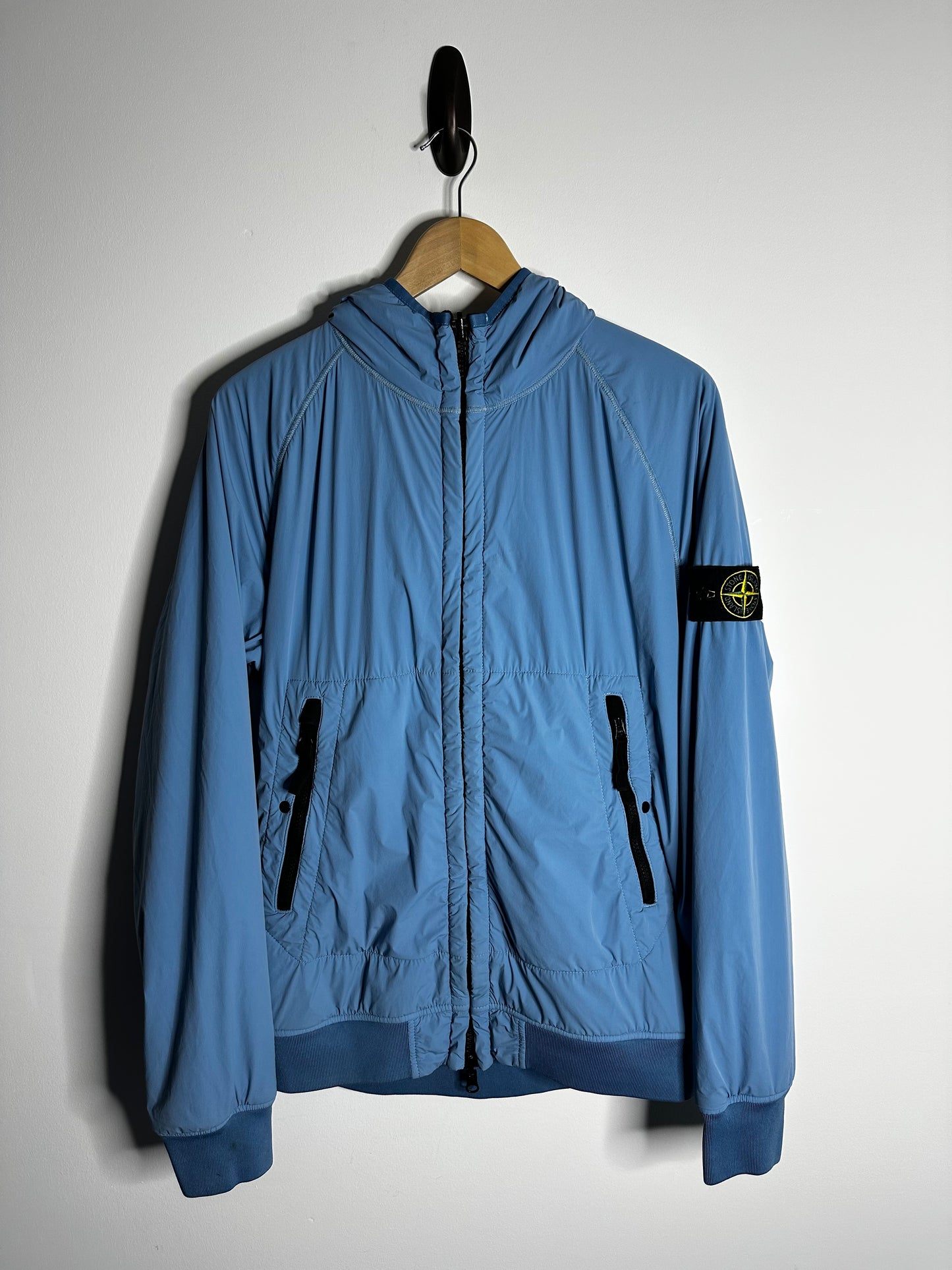 Stone Island Light Blue Comfort Tech Polartec Reversible Jacket - Medium