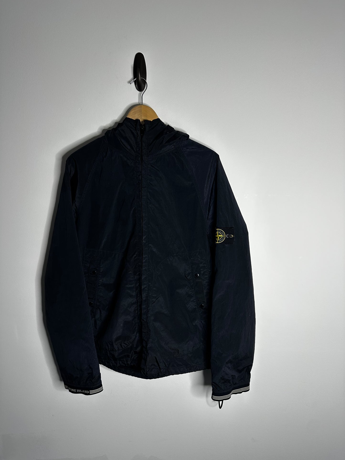 Stone Island Vintage Nylon Metal Velvet Lined Flock Jacket - Large
