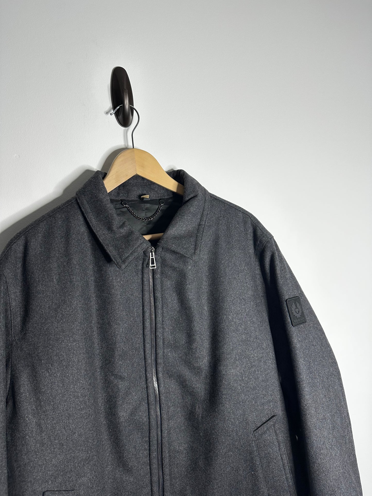 Belstaff Grey Palmer Wool Blend Jacket - XXL