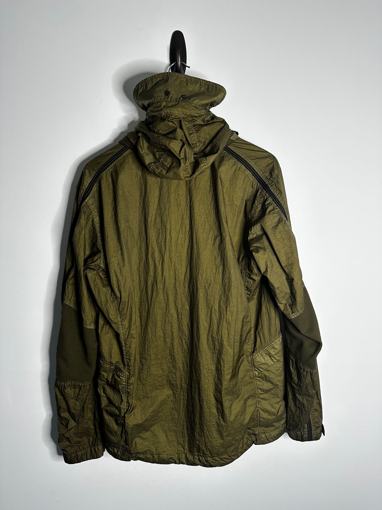 C.P. Company x Adidas Originals Green Chrome Explorer Goggle Jacket - Small