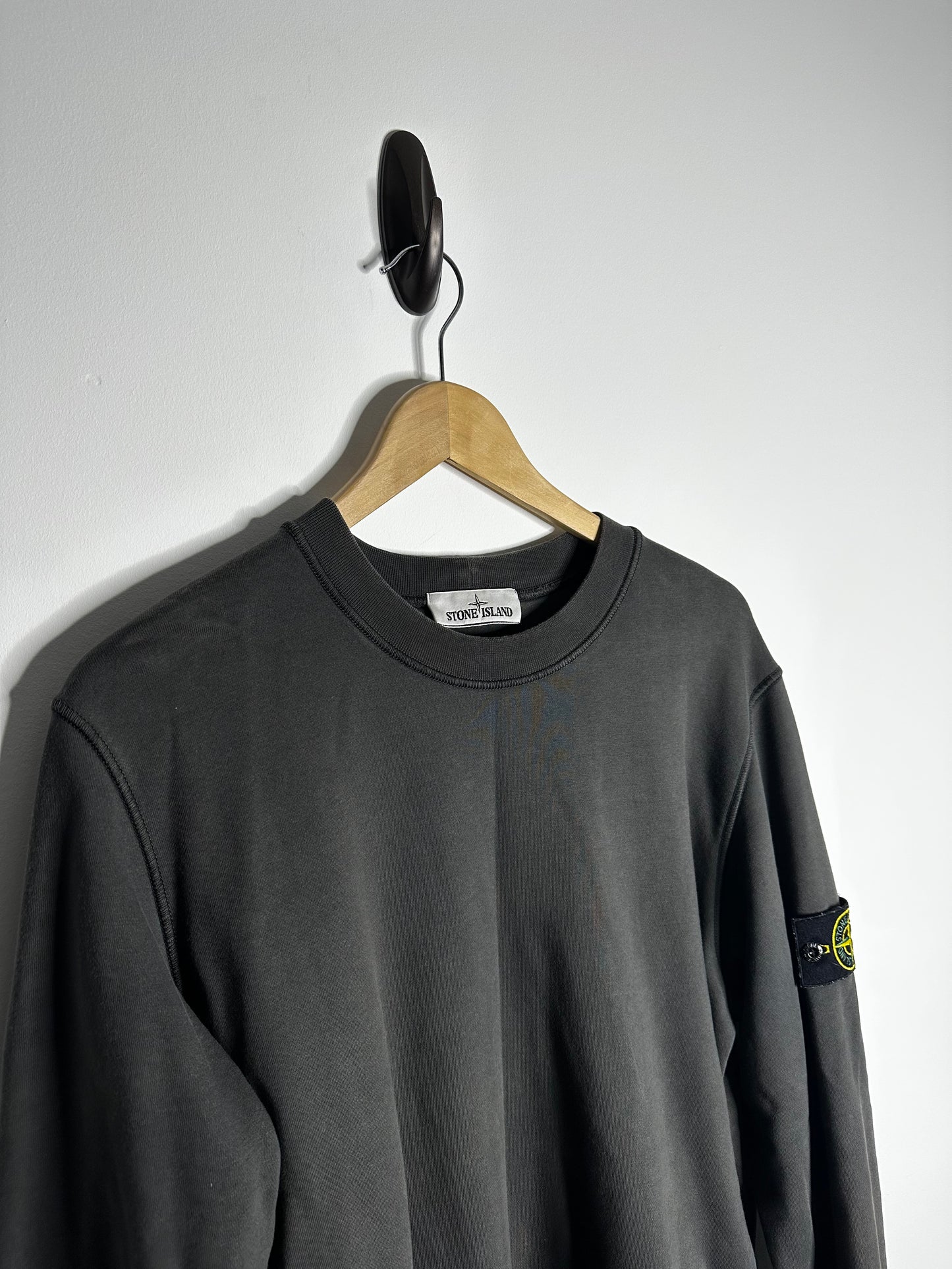 Stone Island Grey Crewneck Sweatshirt - Large