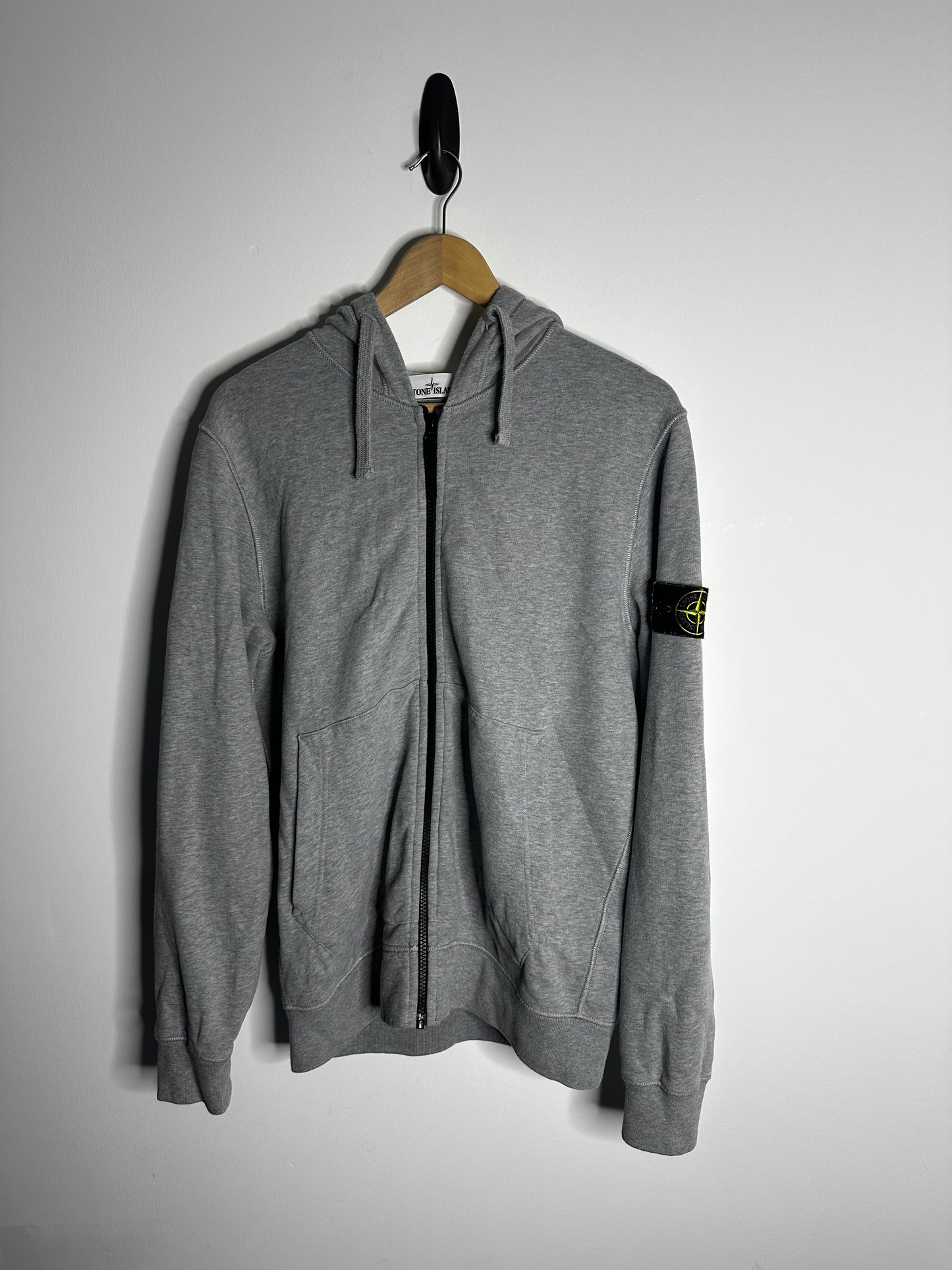 Stone Island Grey Full Tracksuit Zip Hoodie & Tracksuit Bottoms - Medium