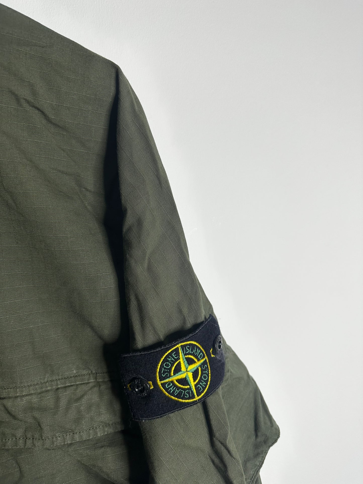 Stone Island Khaki Ripstop Pullover Smock - Extra Large