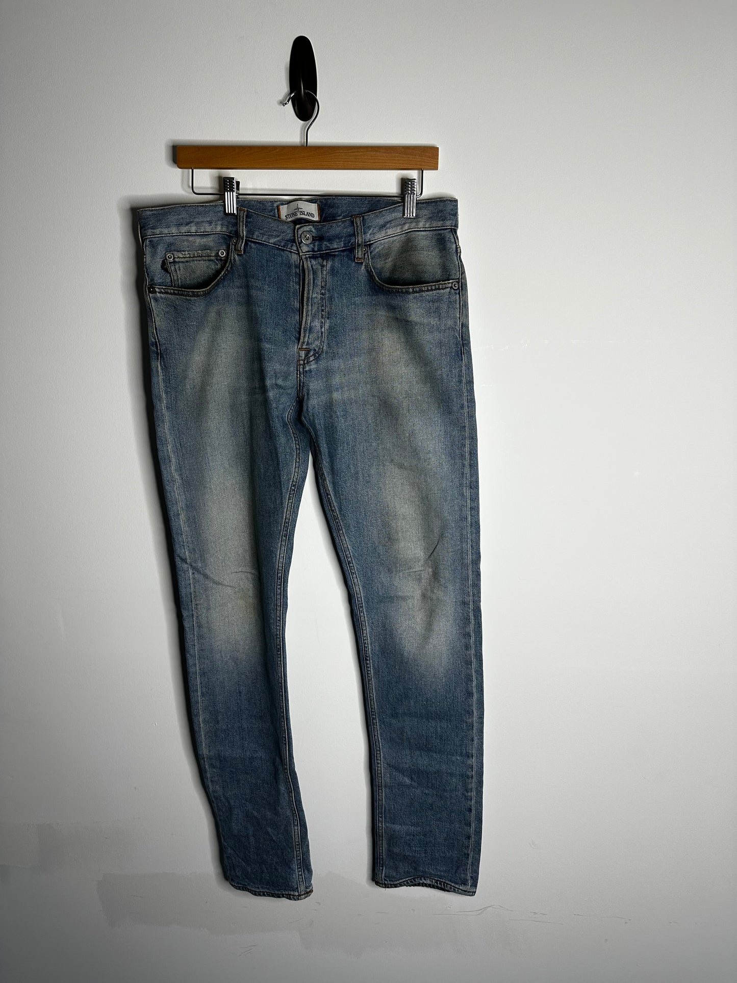 Stone Island Light Blue Denim Jeans - 32 Waist / 34 Leg