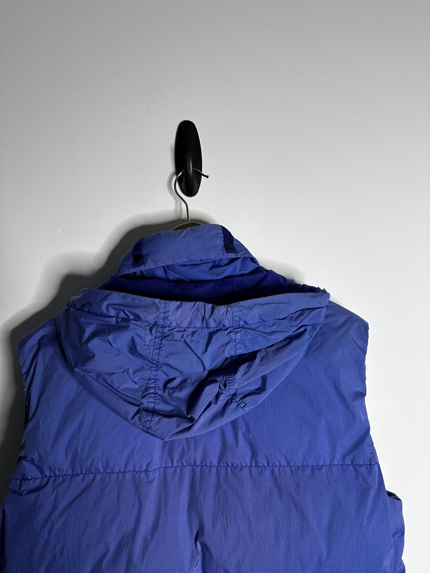 Stone Island Blue Garment Dyed Crinkle Reps NY Down Gilet - Medium