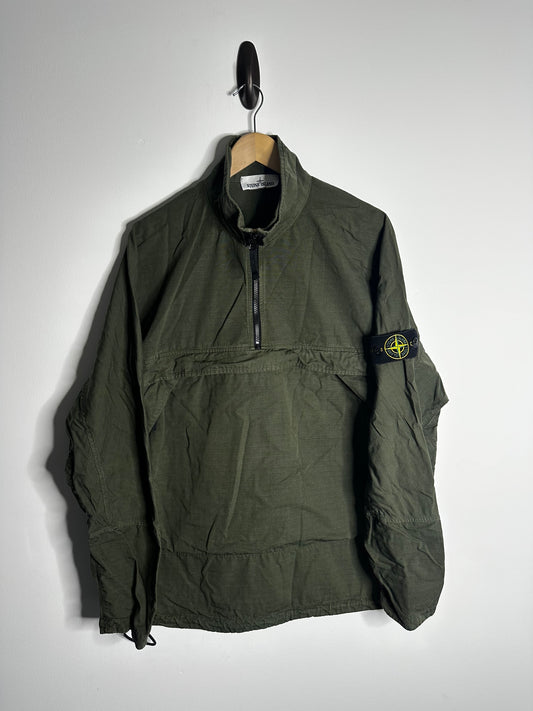 Stone Island Khaki Ripstop Pullover Smock - Extra Large