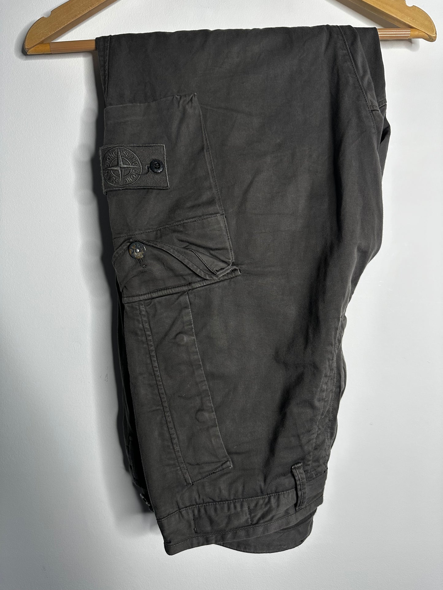 Stone Island Grey Ghost Cargo Trousers - 32" Waist