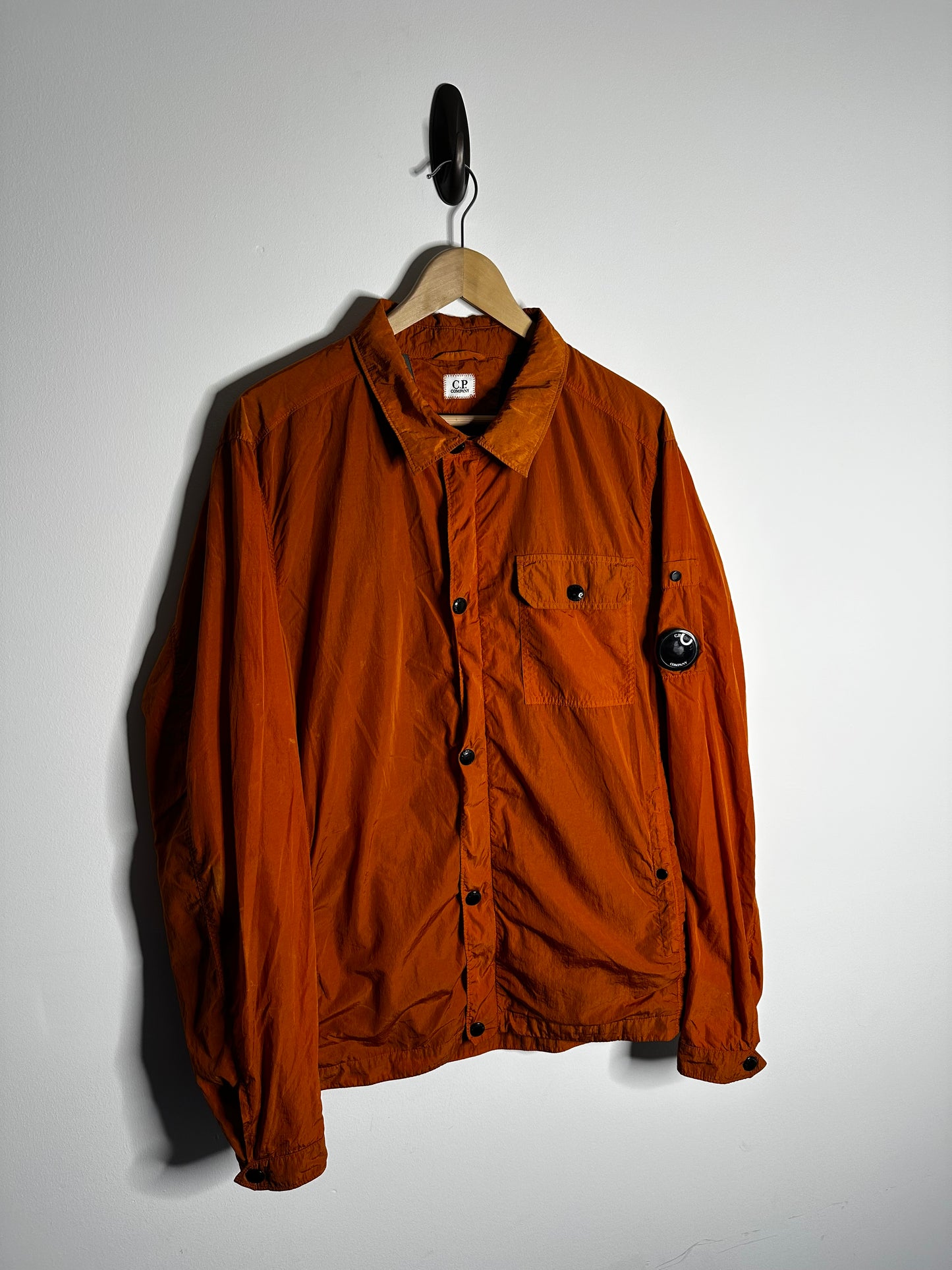 C.P. Company Orange Chrome Lined Overshirt - Extra Large