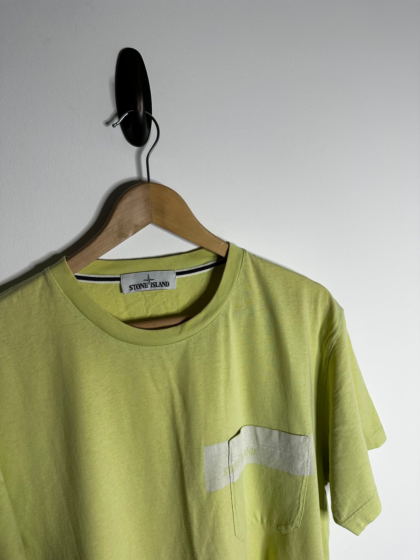 Stone Island Green Pocket Print T - Shirt - Extra Large