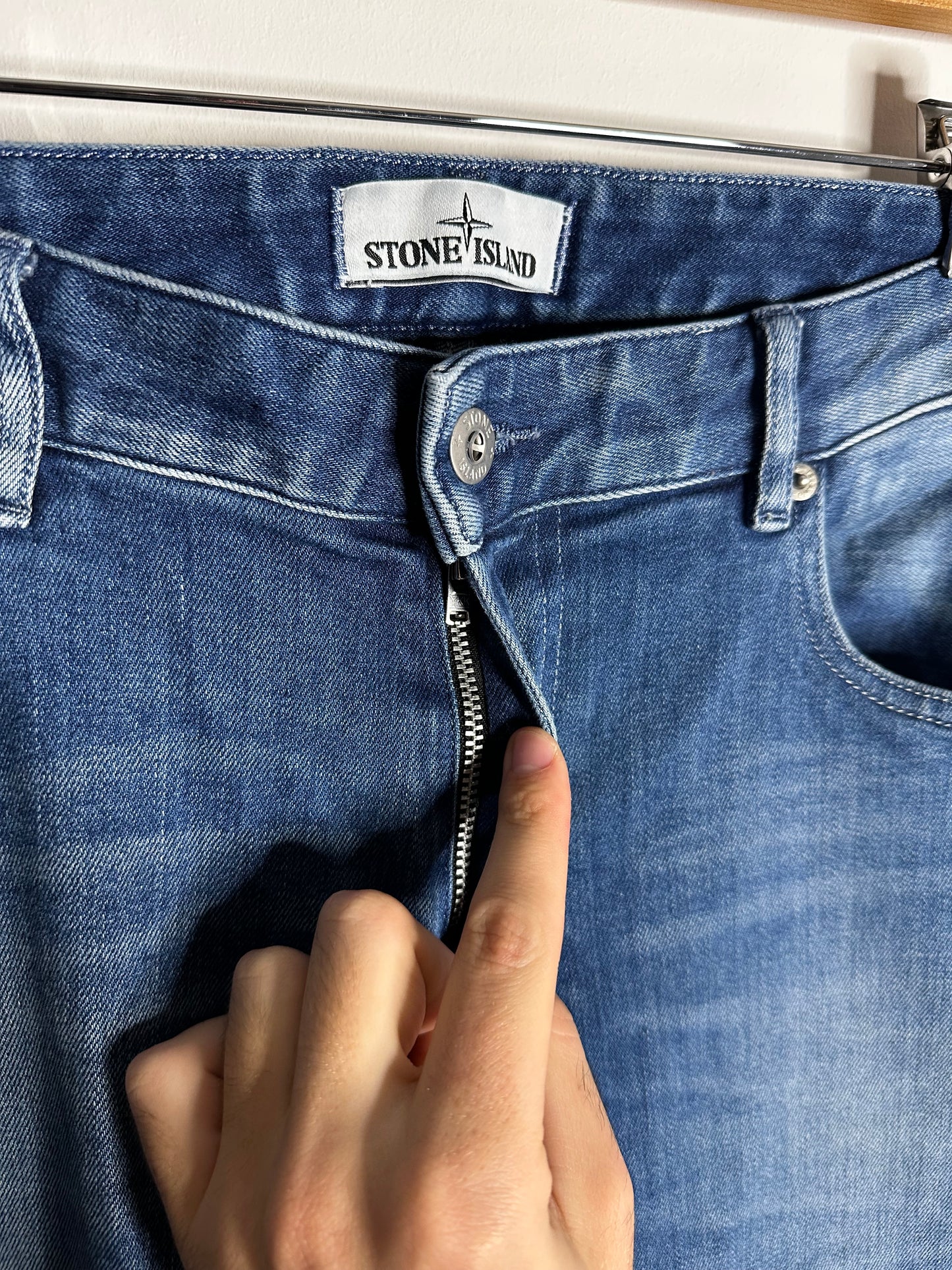 Stone Island Blue Denim Jeans - 32 Waist / 34 Leg