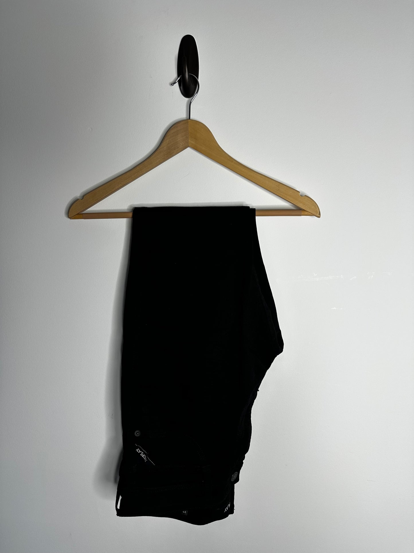 Replay Black Anbass Jeans - 32 Waist / 32 Leg