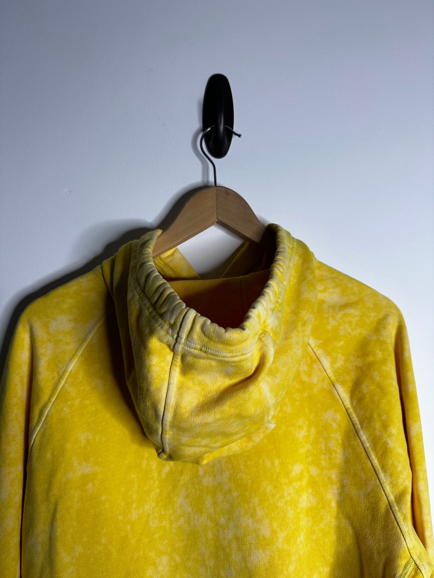 Stone Island Yellow Off Dye OVD Camo Hoodie - Large