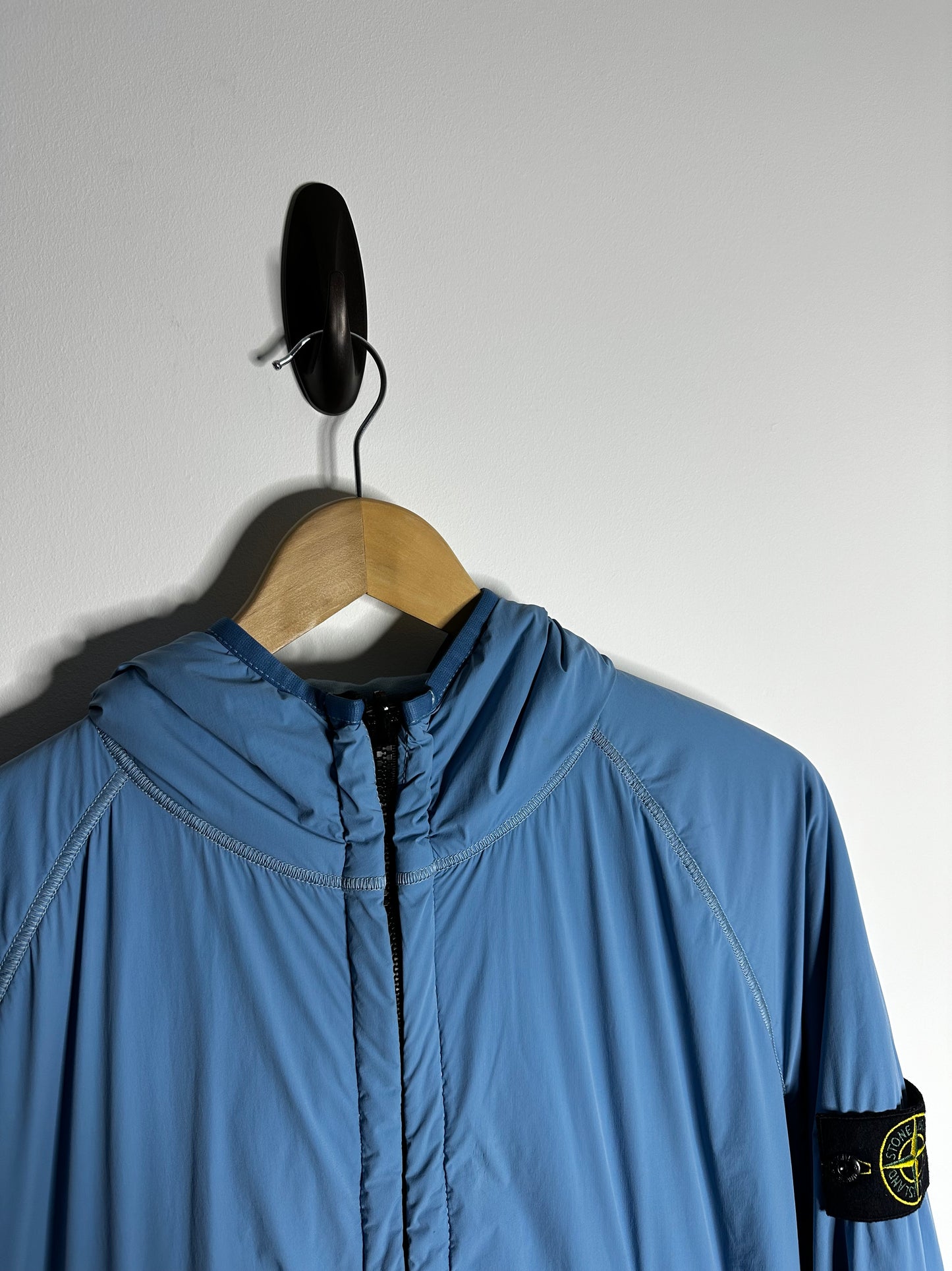 Stone Island Light Blue Comfort Tech Polartec Reversible Jacket - Medium