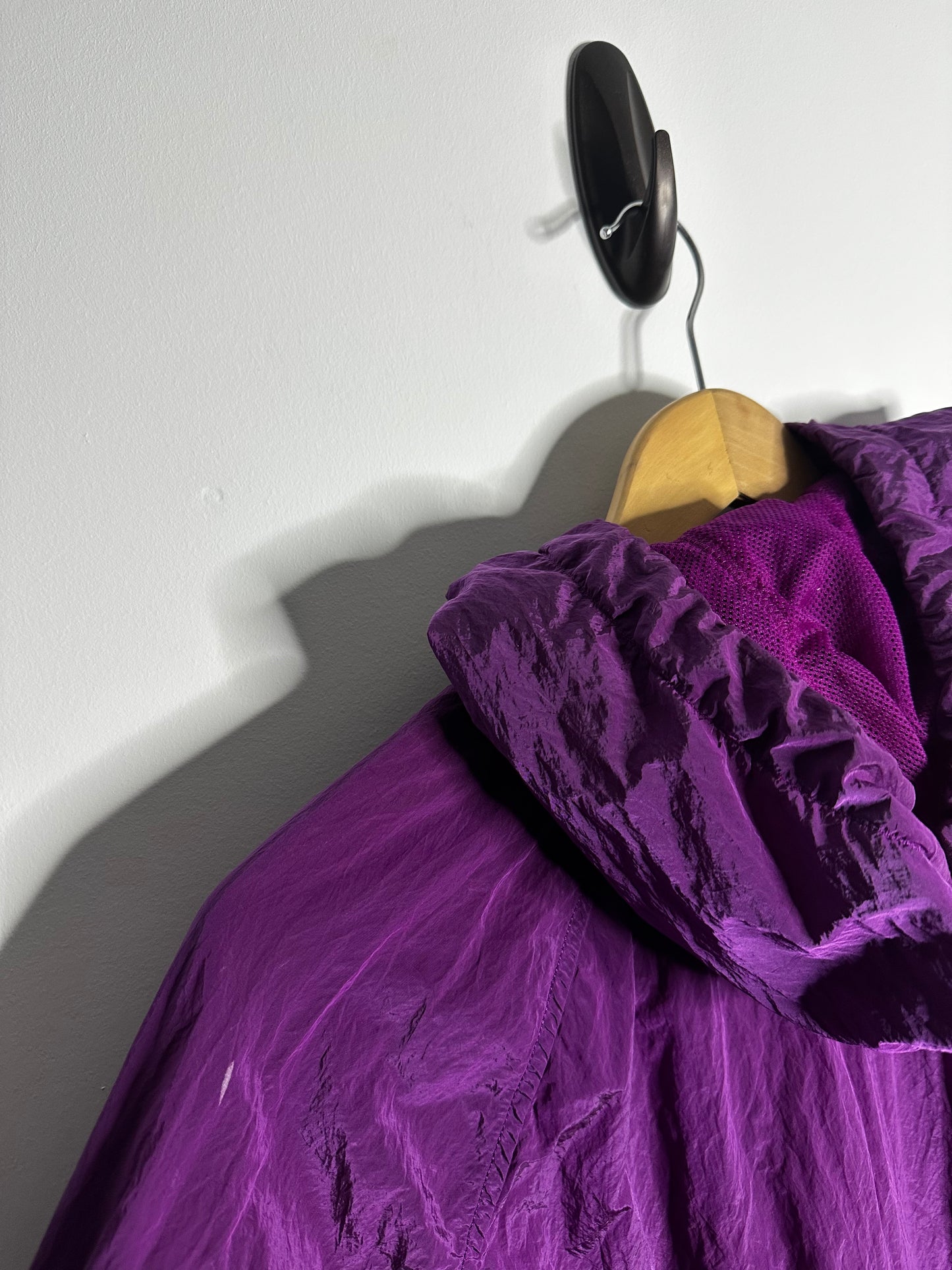 Stone Island Purple Nylon Metal Pullover Smock - Large