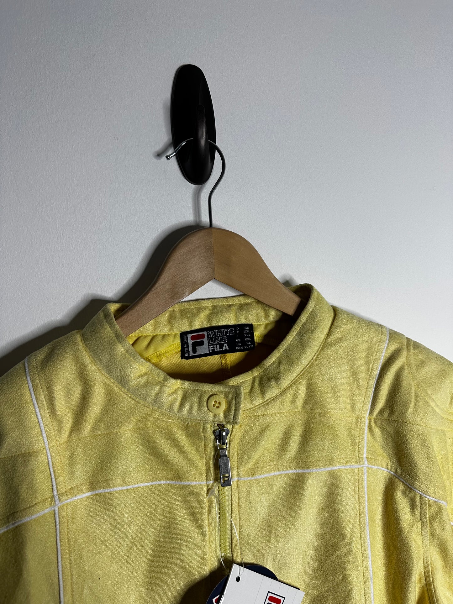 Fila Terrinda Yellow Padded Shoulder Tracksuit Top - XXL