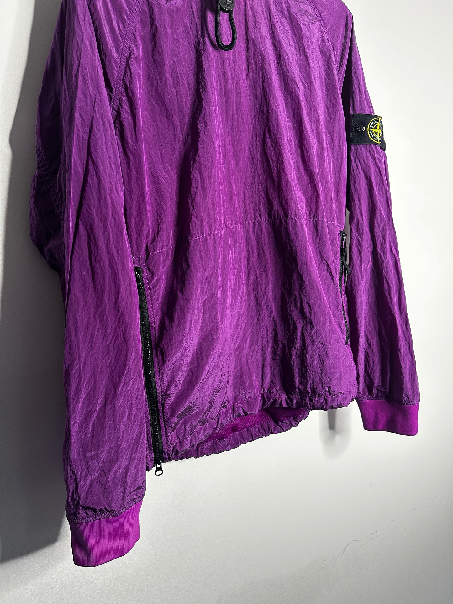 Stone Island Purple Nylon Metal Pullover Smock - Large