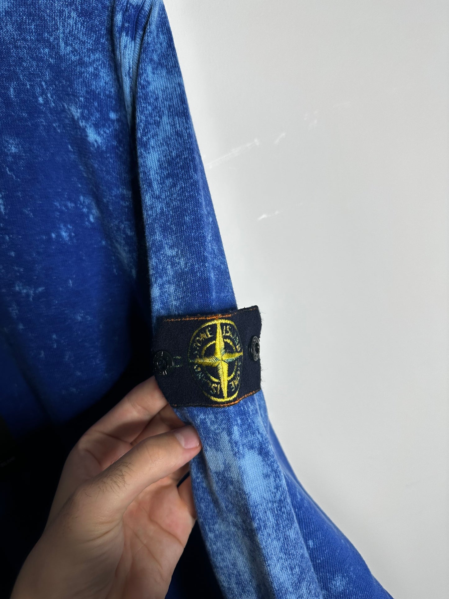 Stone Island Blue Off Dye OVD Camo Jumper - Large & Extra Large