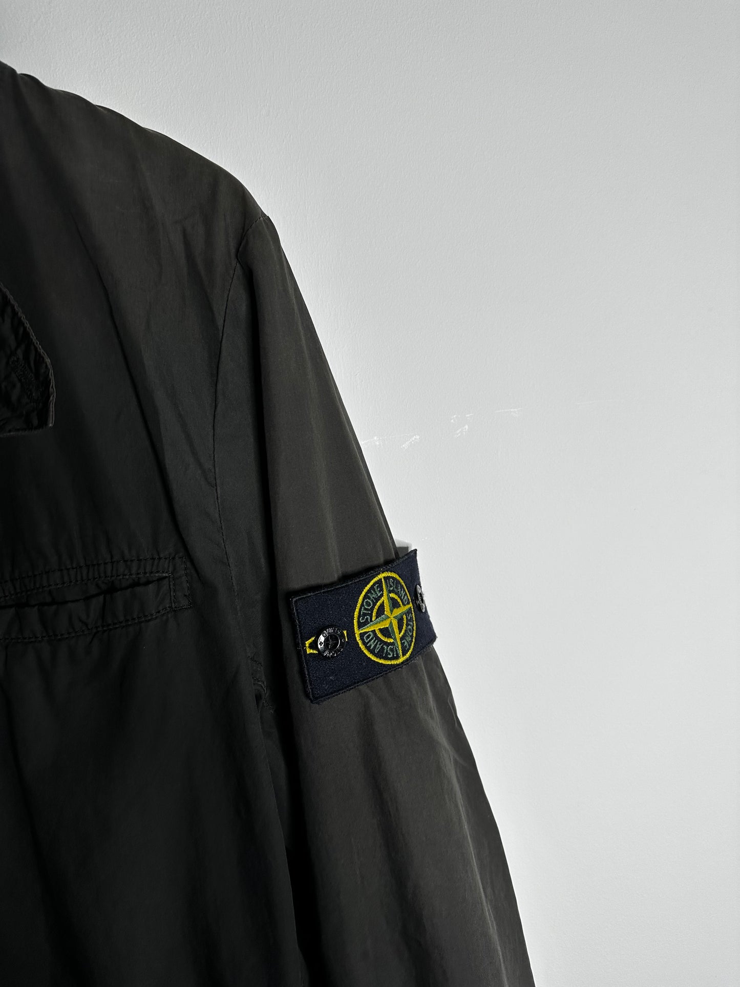 Stone Island Grey Tela Paracadute Blazer Jacket - Large