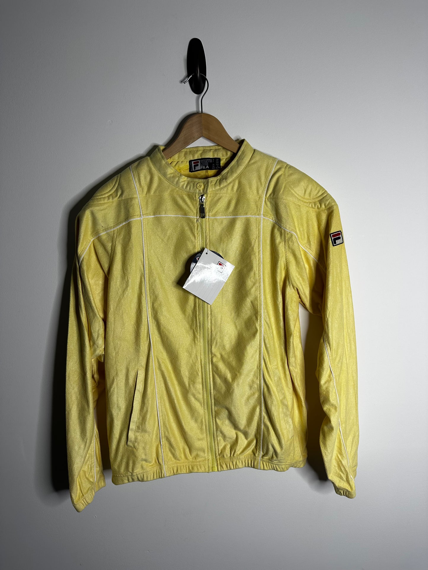 Fila Terrinda Yellow Padded Shoulder Tracksuit Top - XXL
