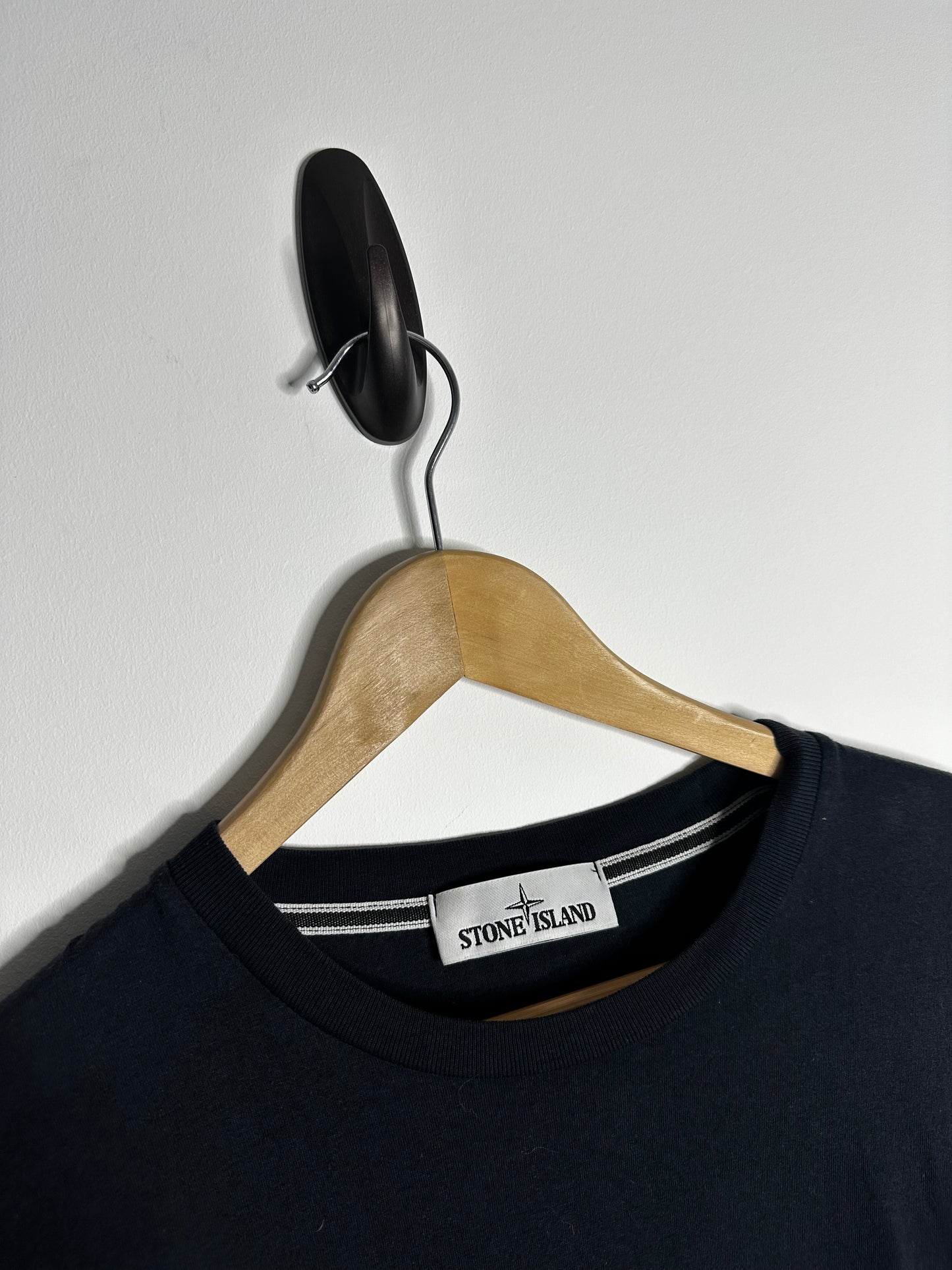 Stone Island Navy Graphic Print T - Shirt - Medium