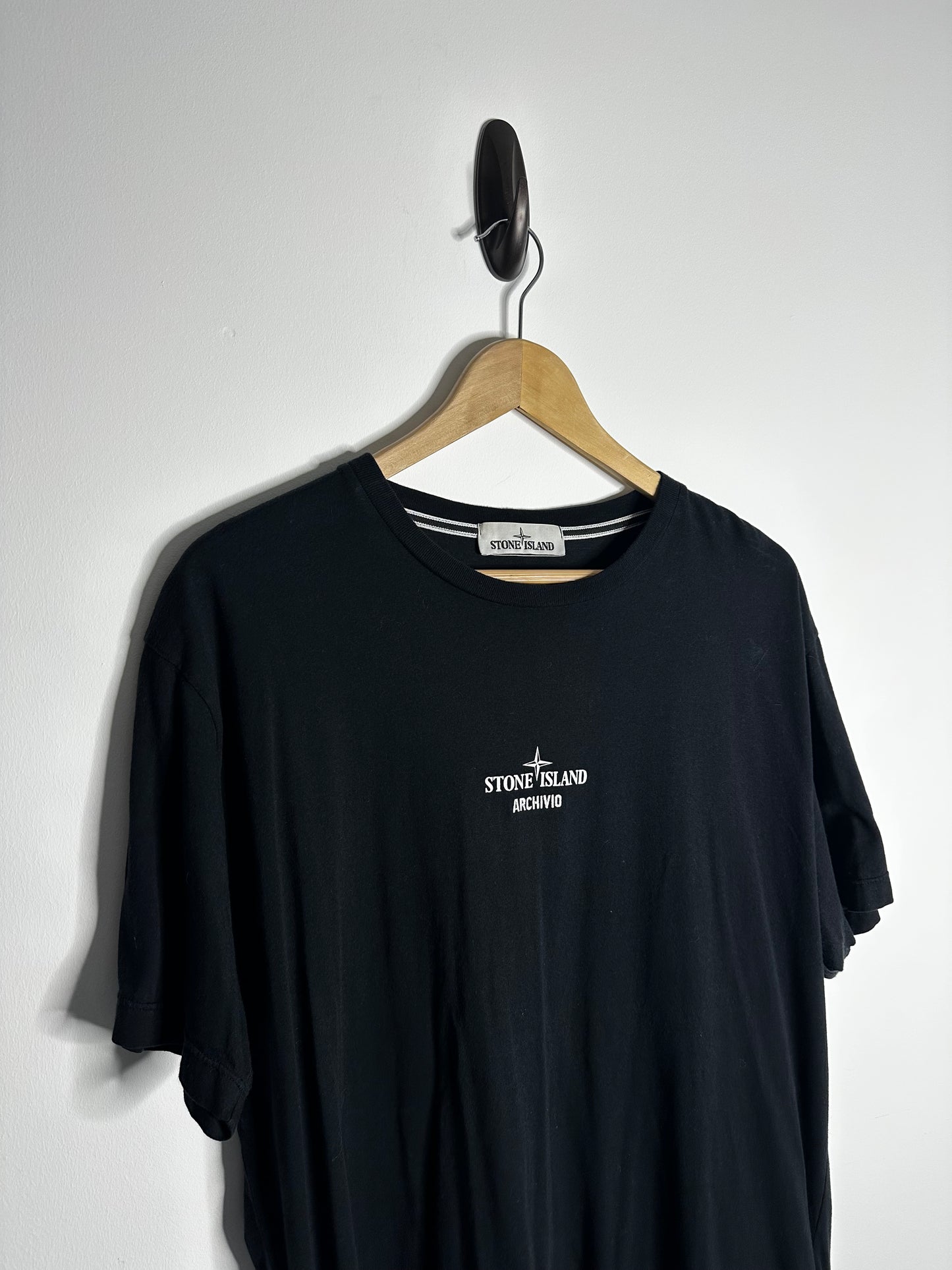 Stone Island Black Archivio Monobava T - Shirt - Extra Large