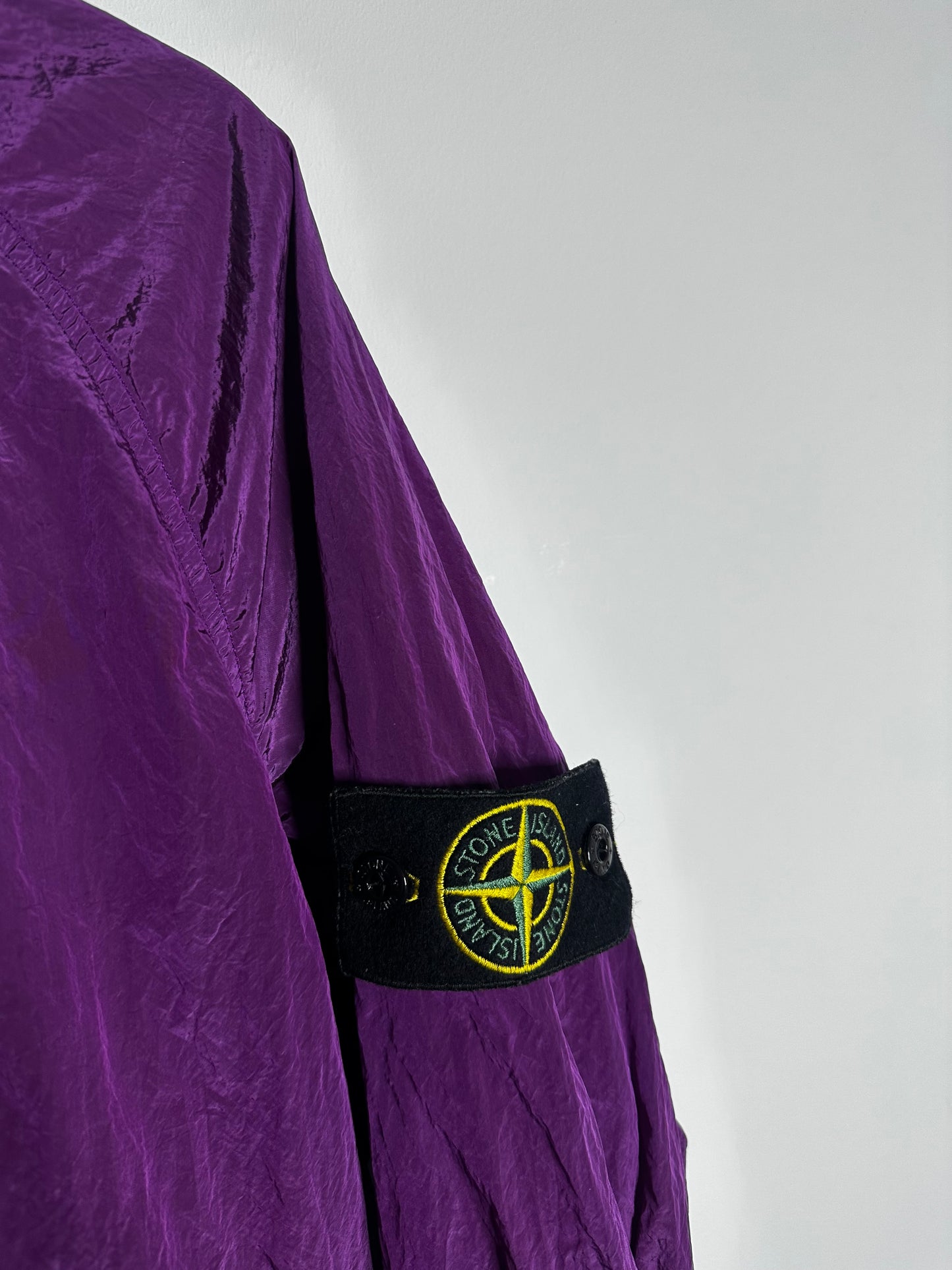 Stone Island Purple Nylon Metal Pullover Smock - Large