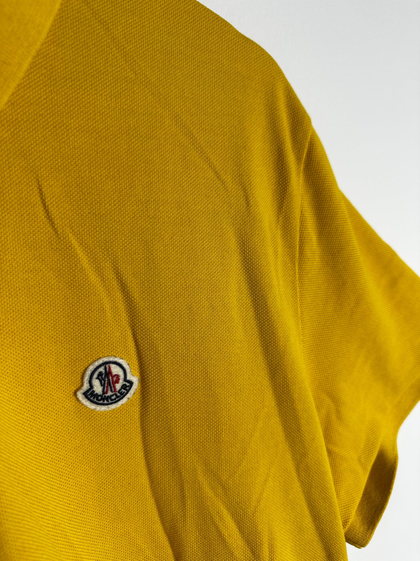 Moncler Yellow Polo Shirt - XXL