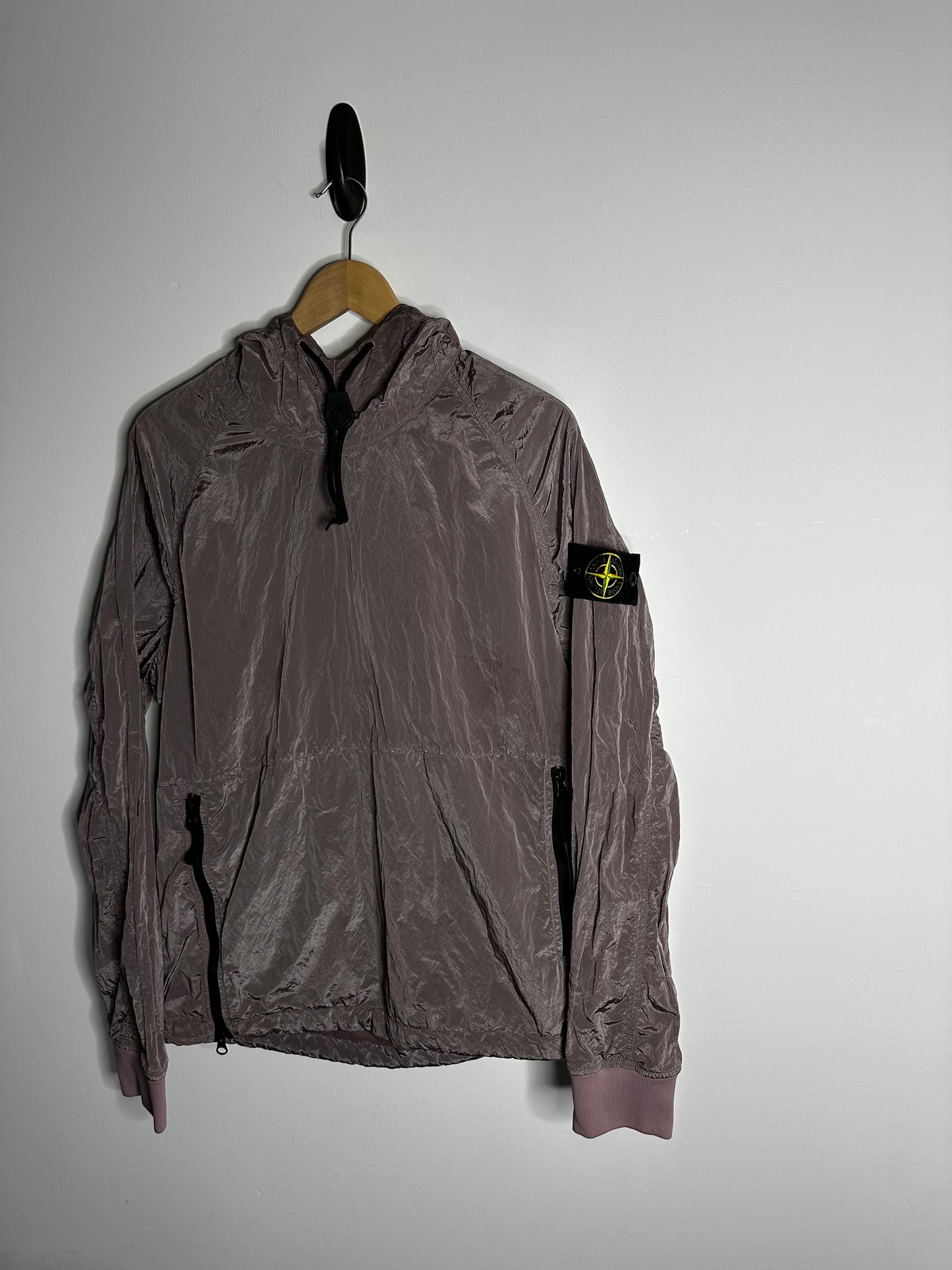 Stone Island Rose Quartz Nylon Metal Pullover Smock - Medium