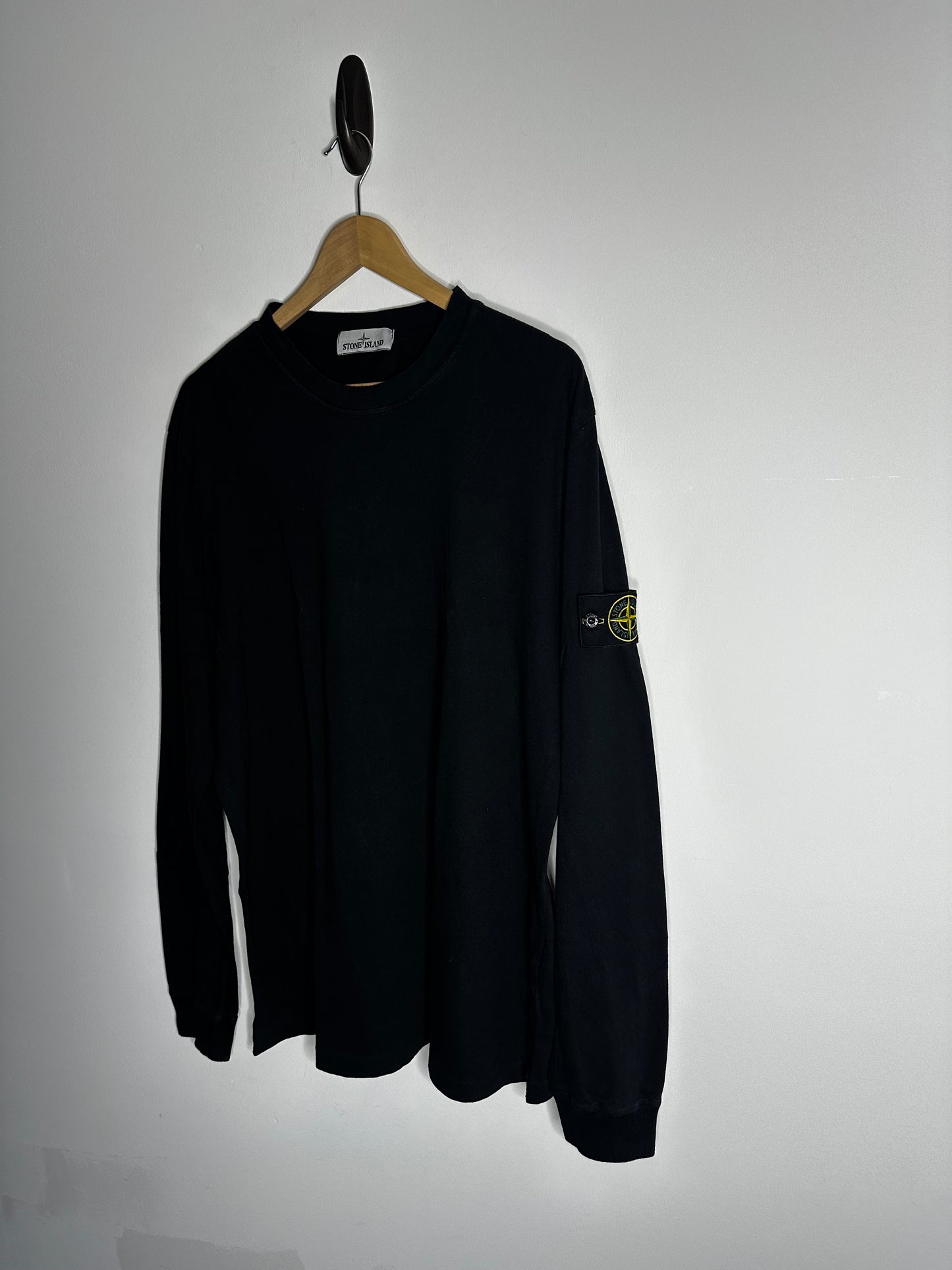 Stone Island Black Long Sleeve T - Shirt - XXL
