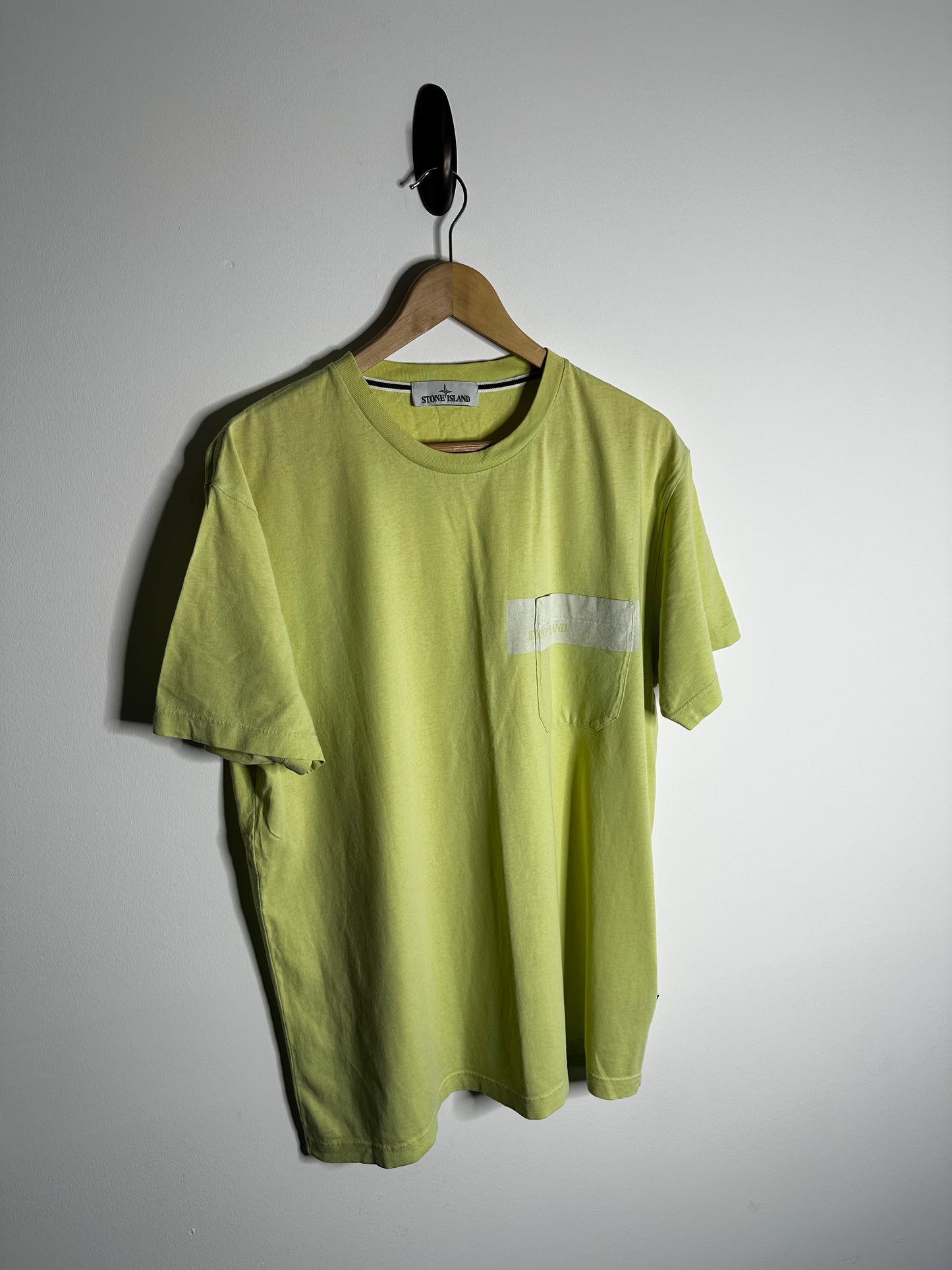Stone Island Green Pocket Print T - Shirt - Extra Large