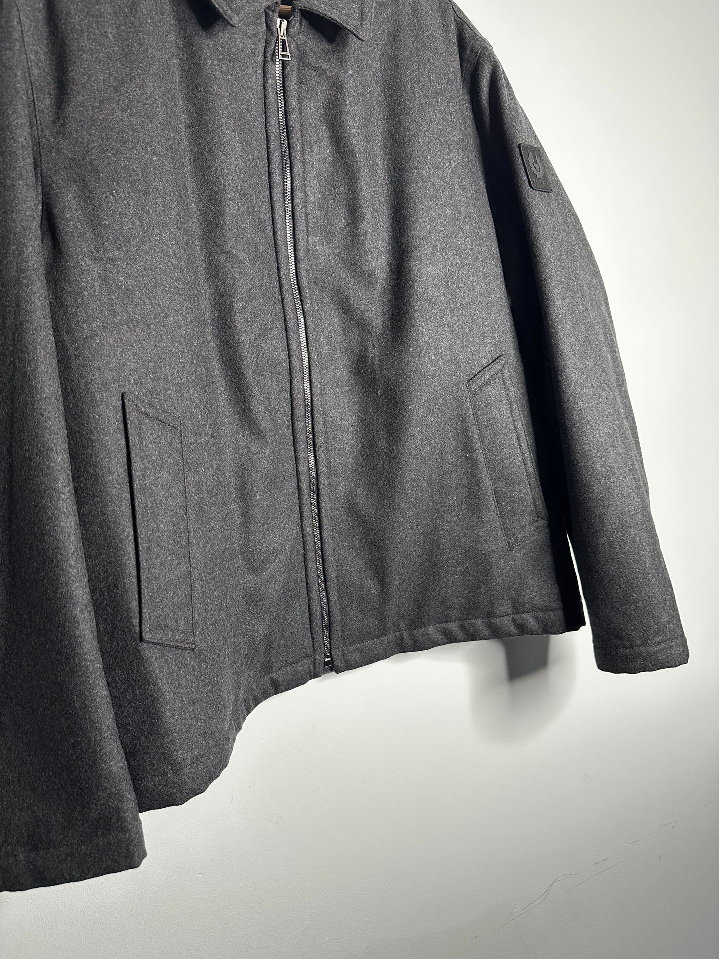 Belstaff Grey Palmer Wool Blend Jacket - XXL