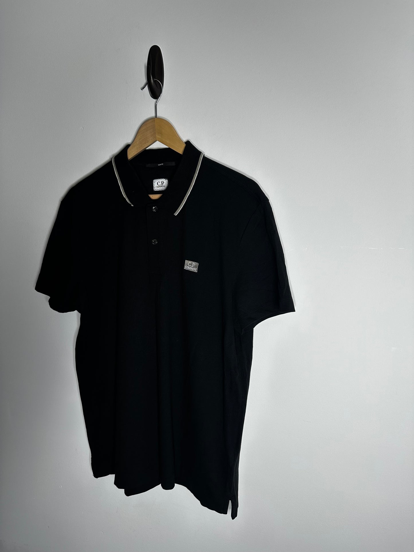 C.P. Company Black Polo Shirt - XXL