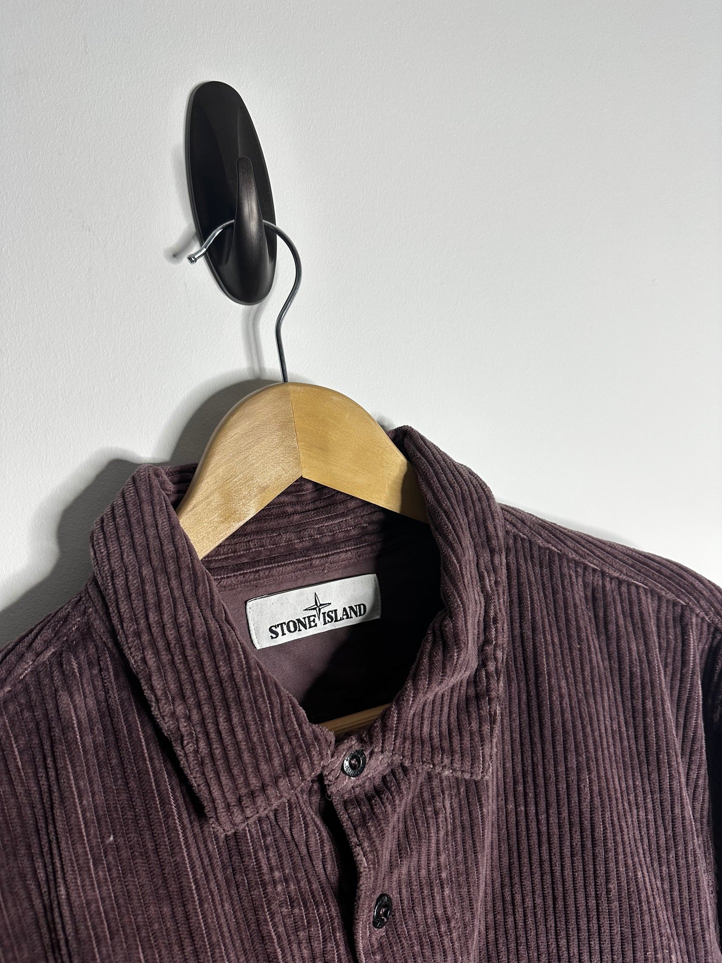 Stone Island Purple Corduroy Shirt - Extra Large