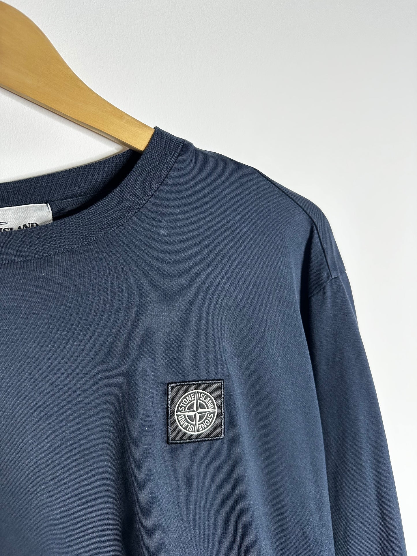 Stone Island Navy Long Sleeve T - Shirt - Medium