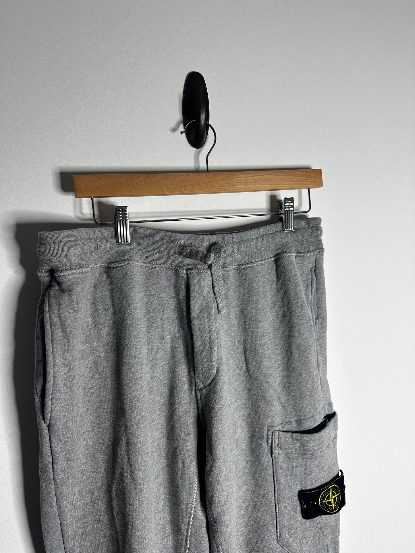 Stone Island Grey Full Tracksuit Zip Hoodie & Tracksuit Bottoms - Medium