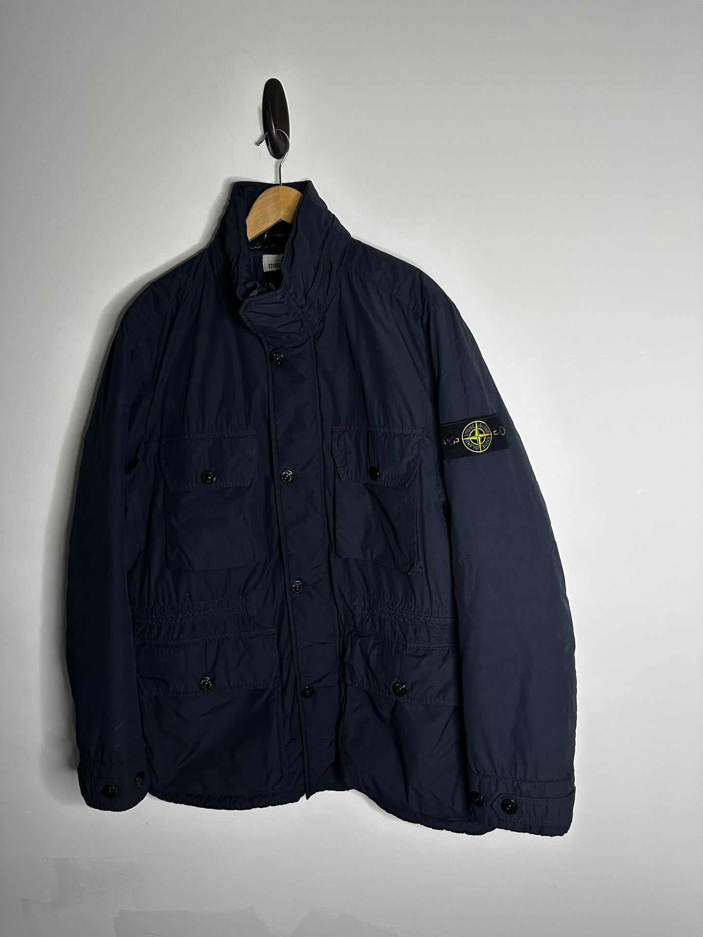 Stone Island Navy Naslan Light Watro Primaloft Field Jacket - Extra Large