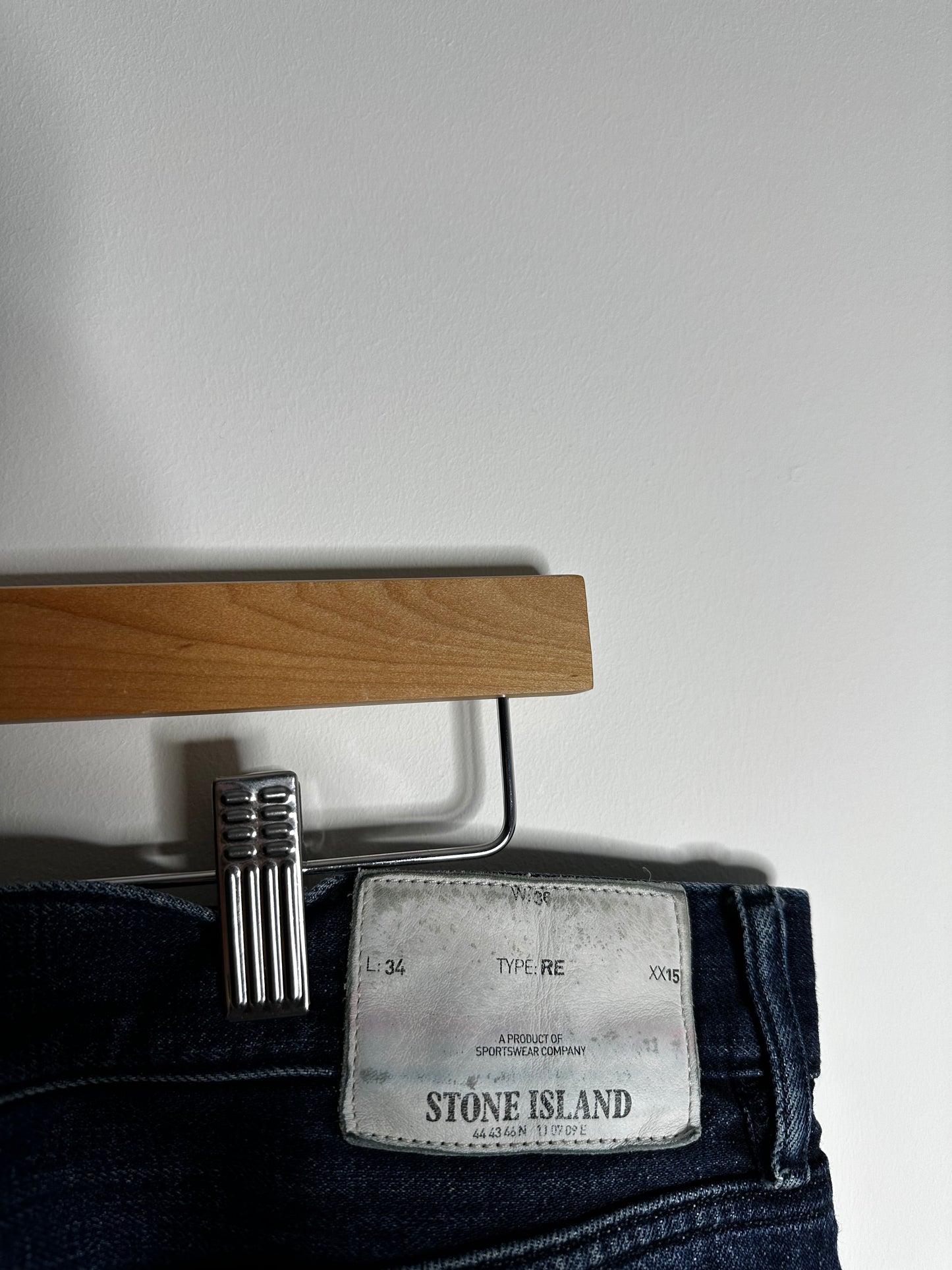 Stone Island Blue Denim Jeans - 36 Waist / 34 Leg