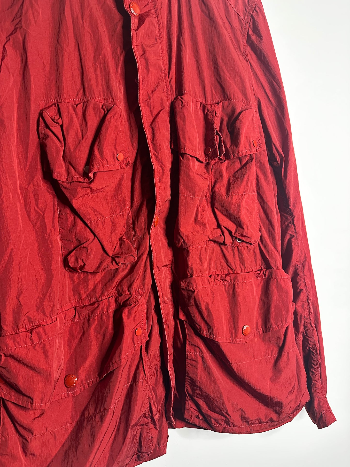 C.P. Company Red Multi Pocket Goggle Jacket - XXXL