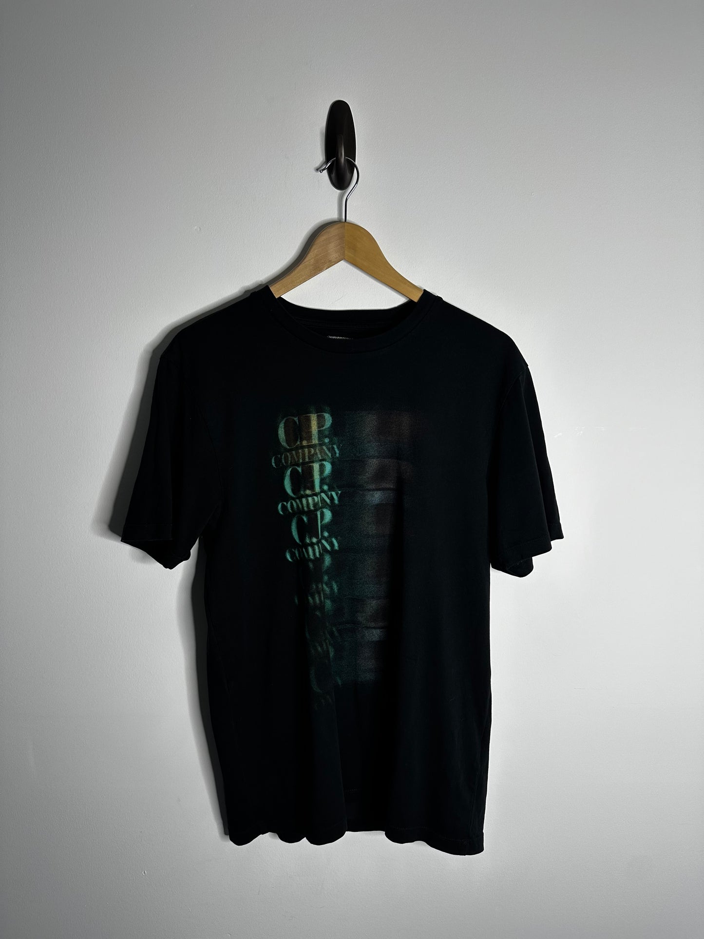 C.P. Company Black Graphic Print T - Shirt - Medium