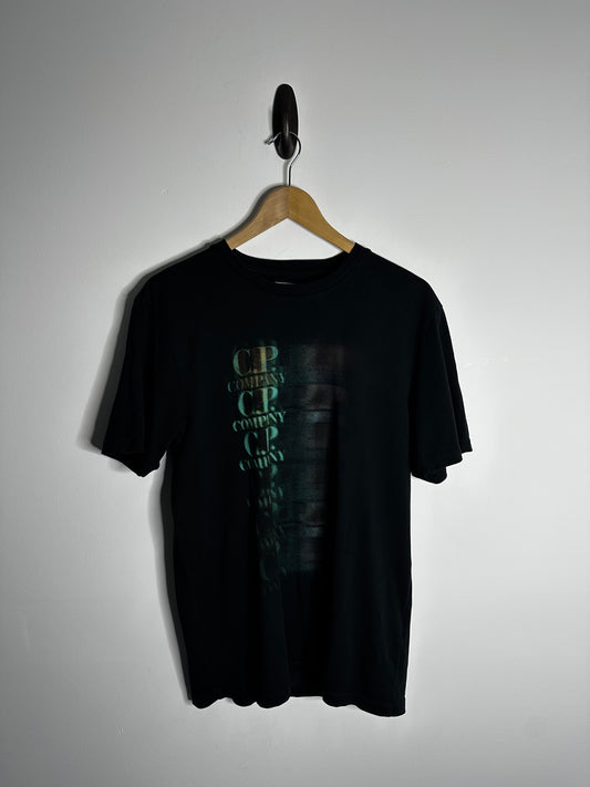 C.P. Company Black Graphic Print T - Shirt - Medium