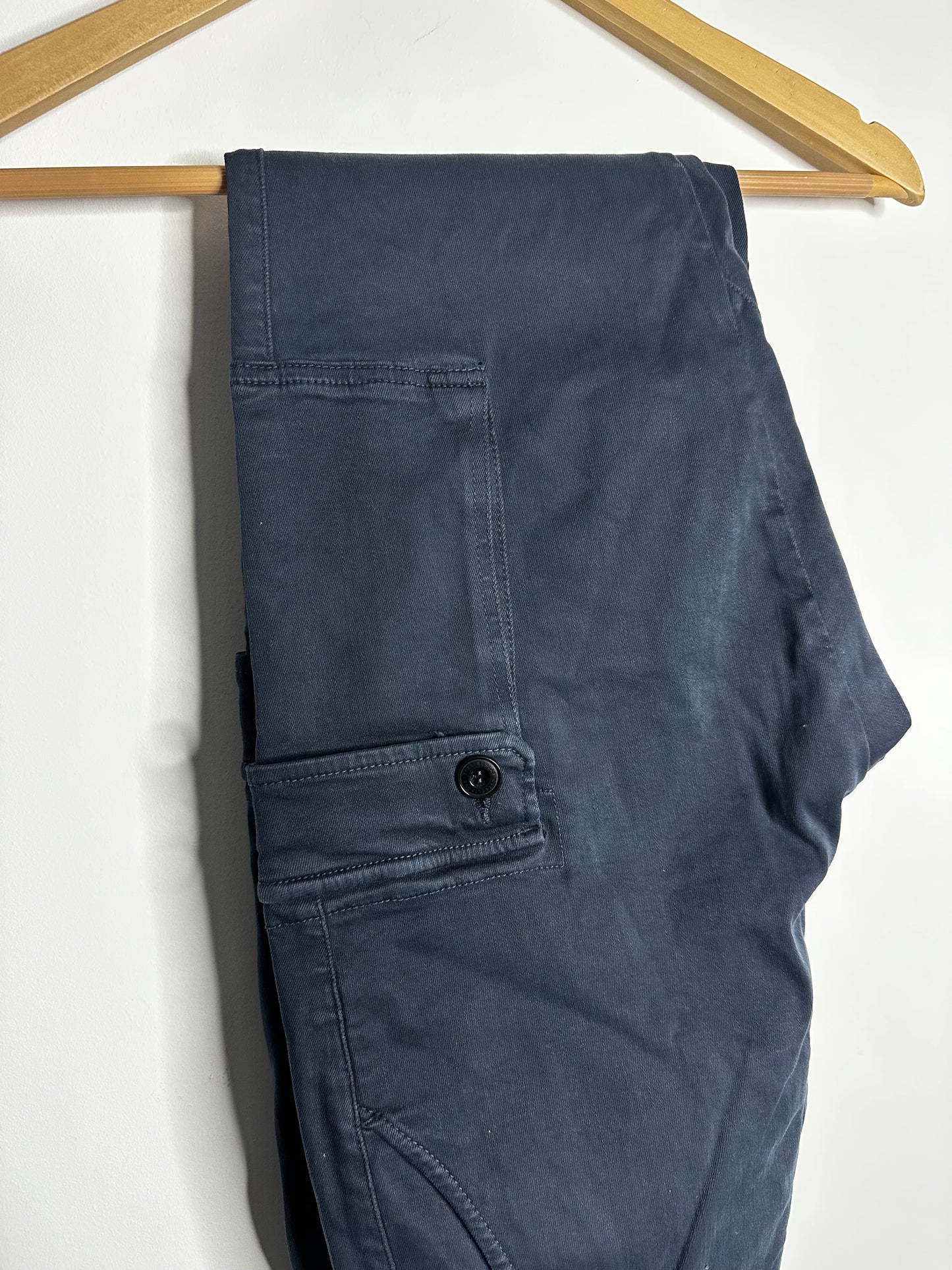Replay Blue Jaan Hyperflex Cargo Trousers - 32 Waist / 32 Leg